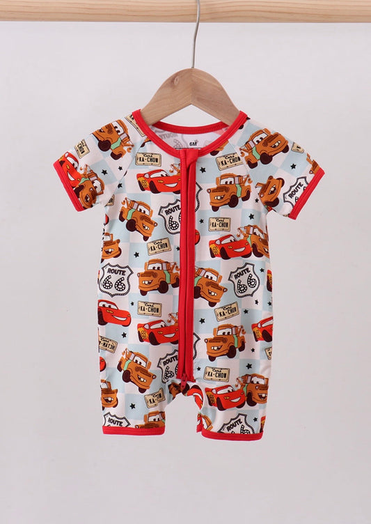 Cars themed Bamboo Romper