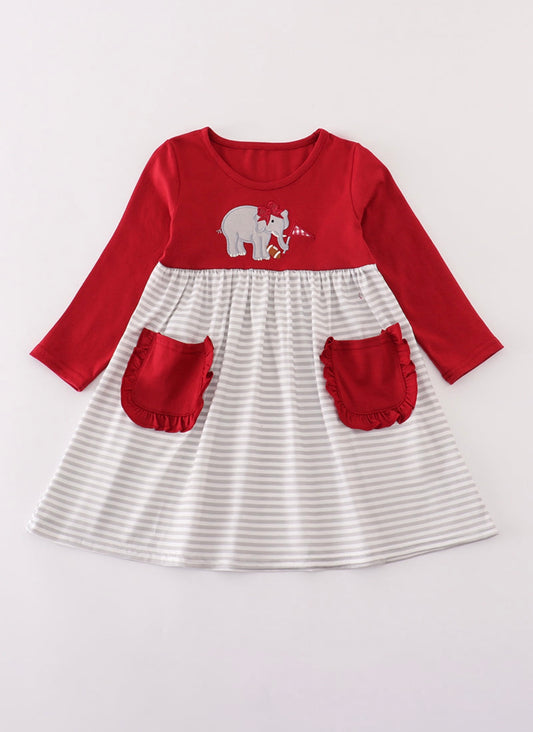 Alabama Elephant Applique Dress