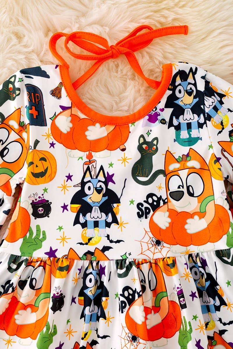 BLUEY HALLOWEEN PRINTED TUNIC SET