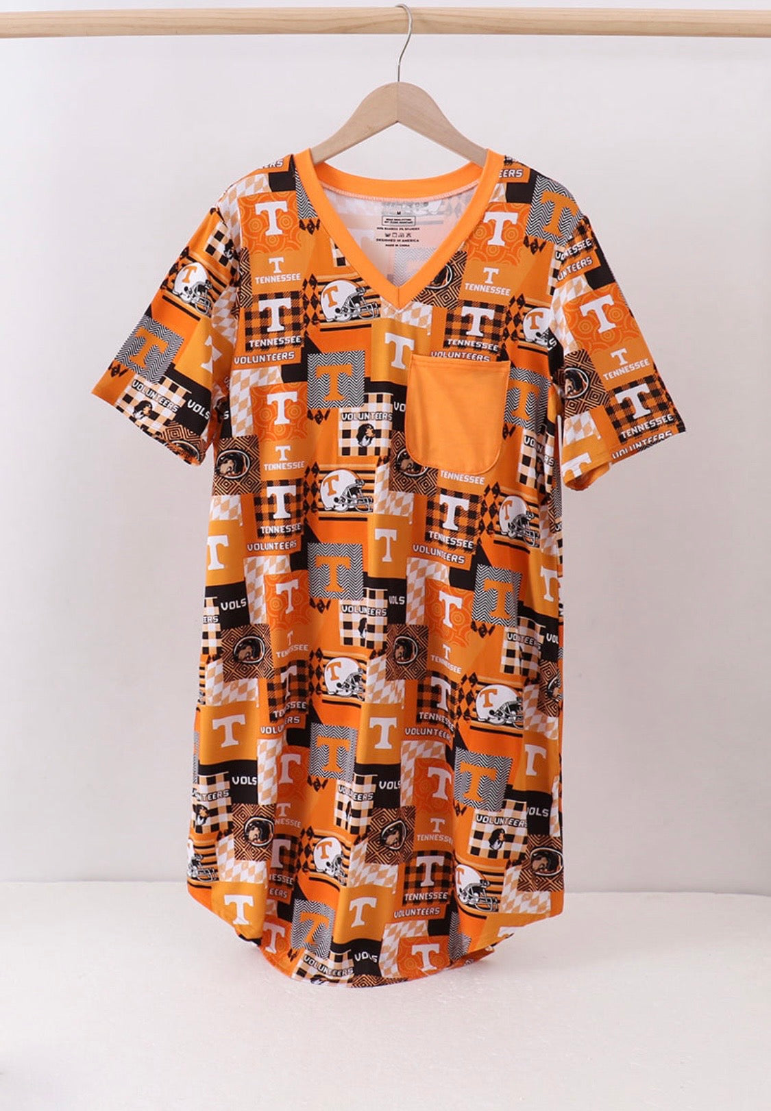 Orange Tennessee Bamboo Nightgown