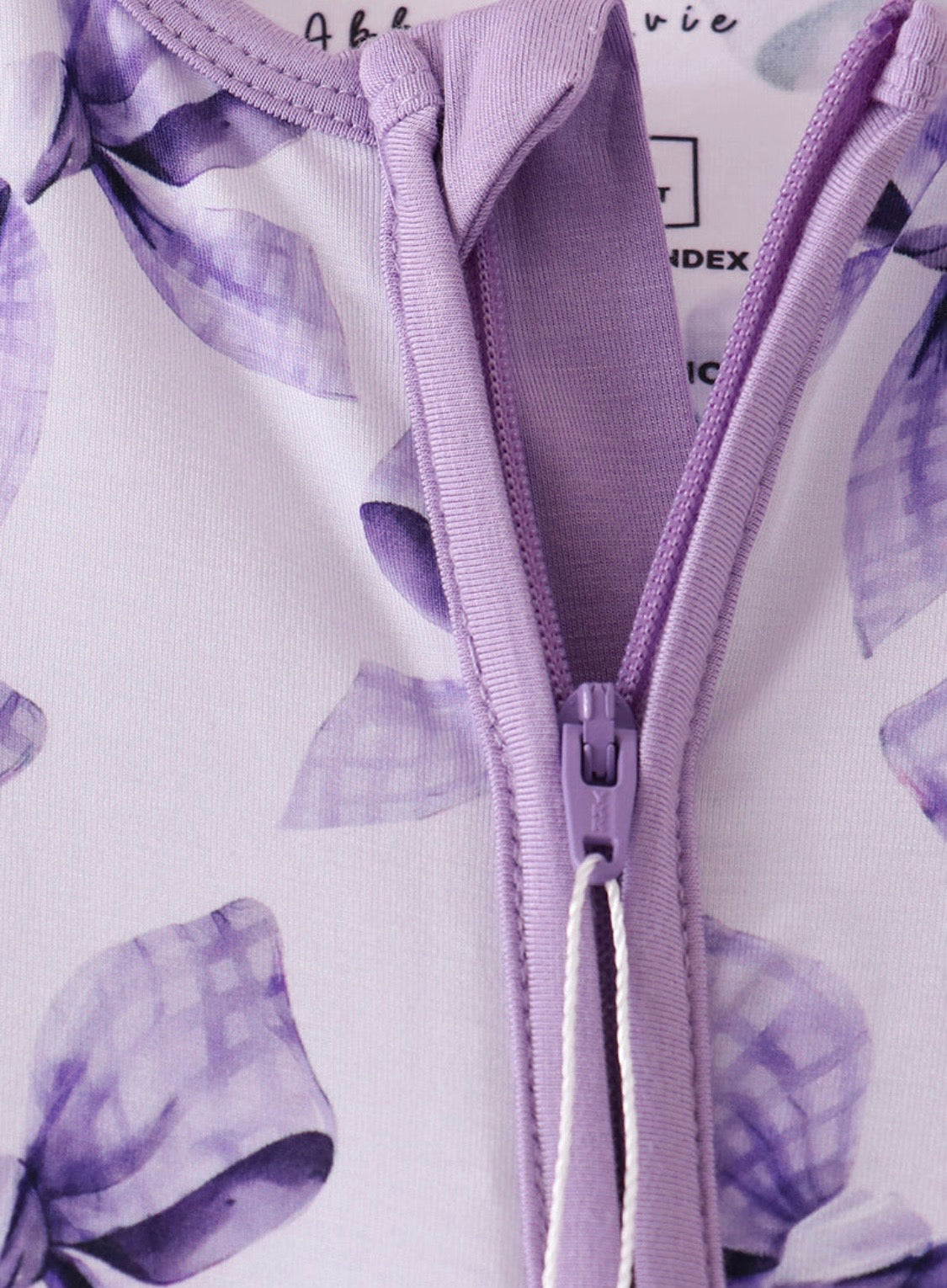 Lavender Bow Bamboo Romper