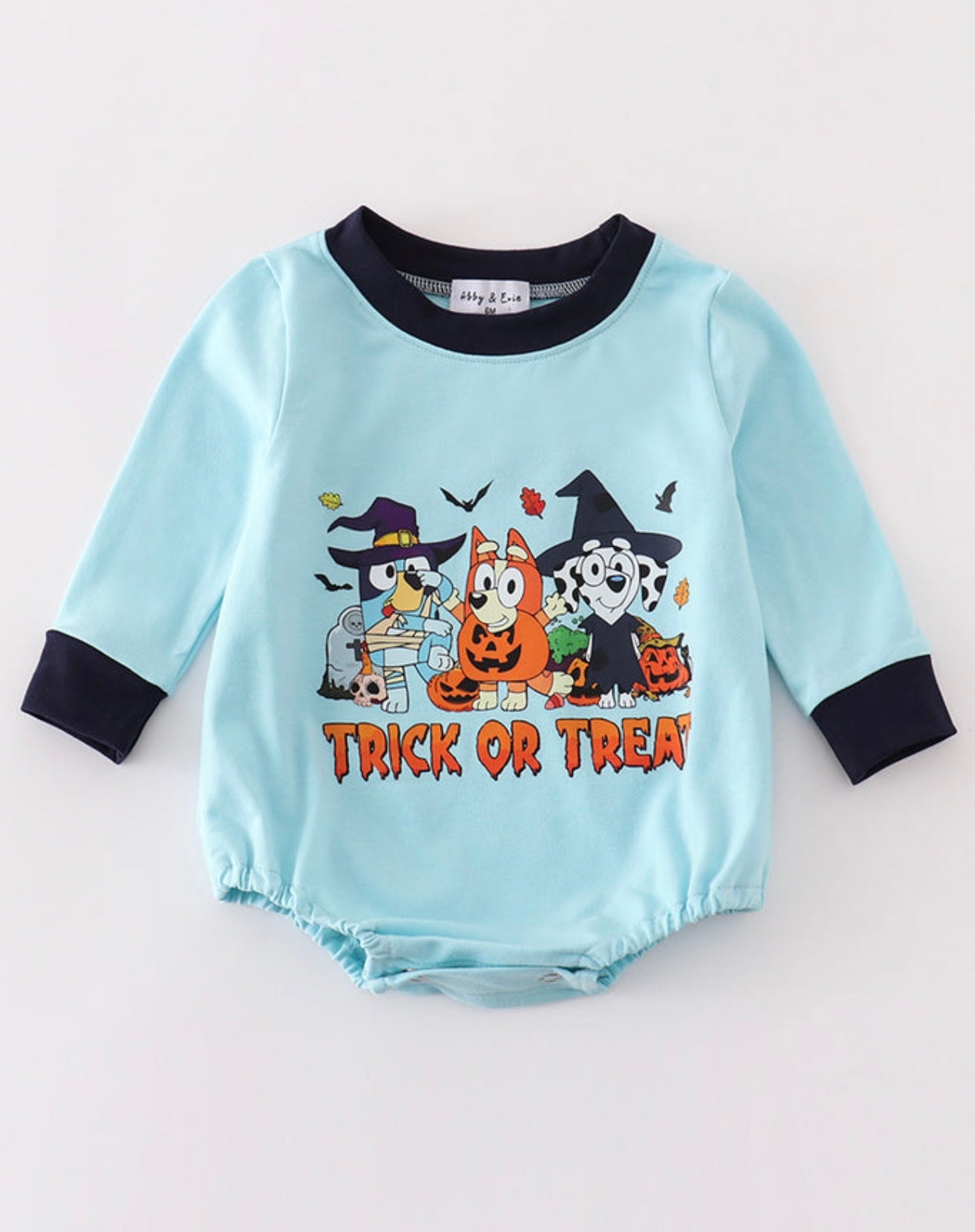 Blue Bluey Halloween Romper