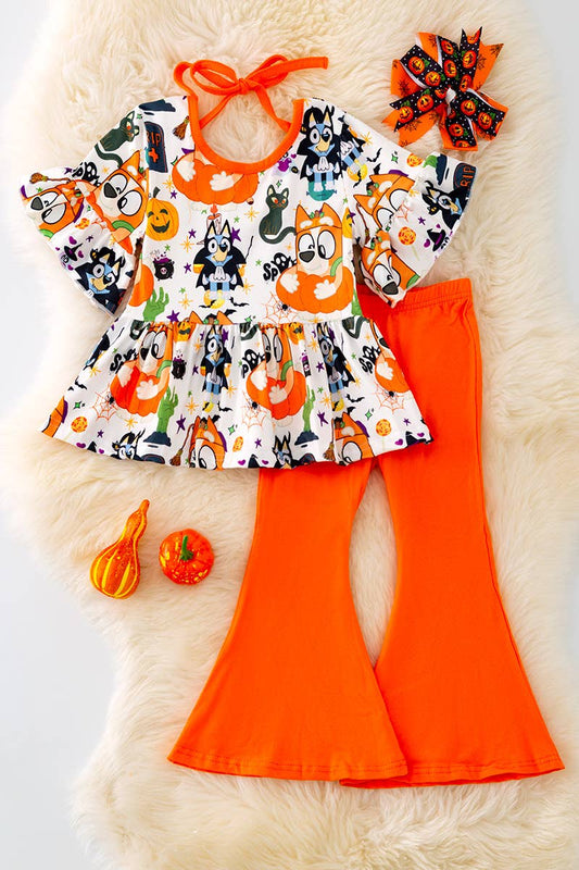 BLUEY HALLOWEEN PRINTED TUNIC SET