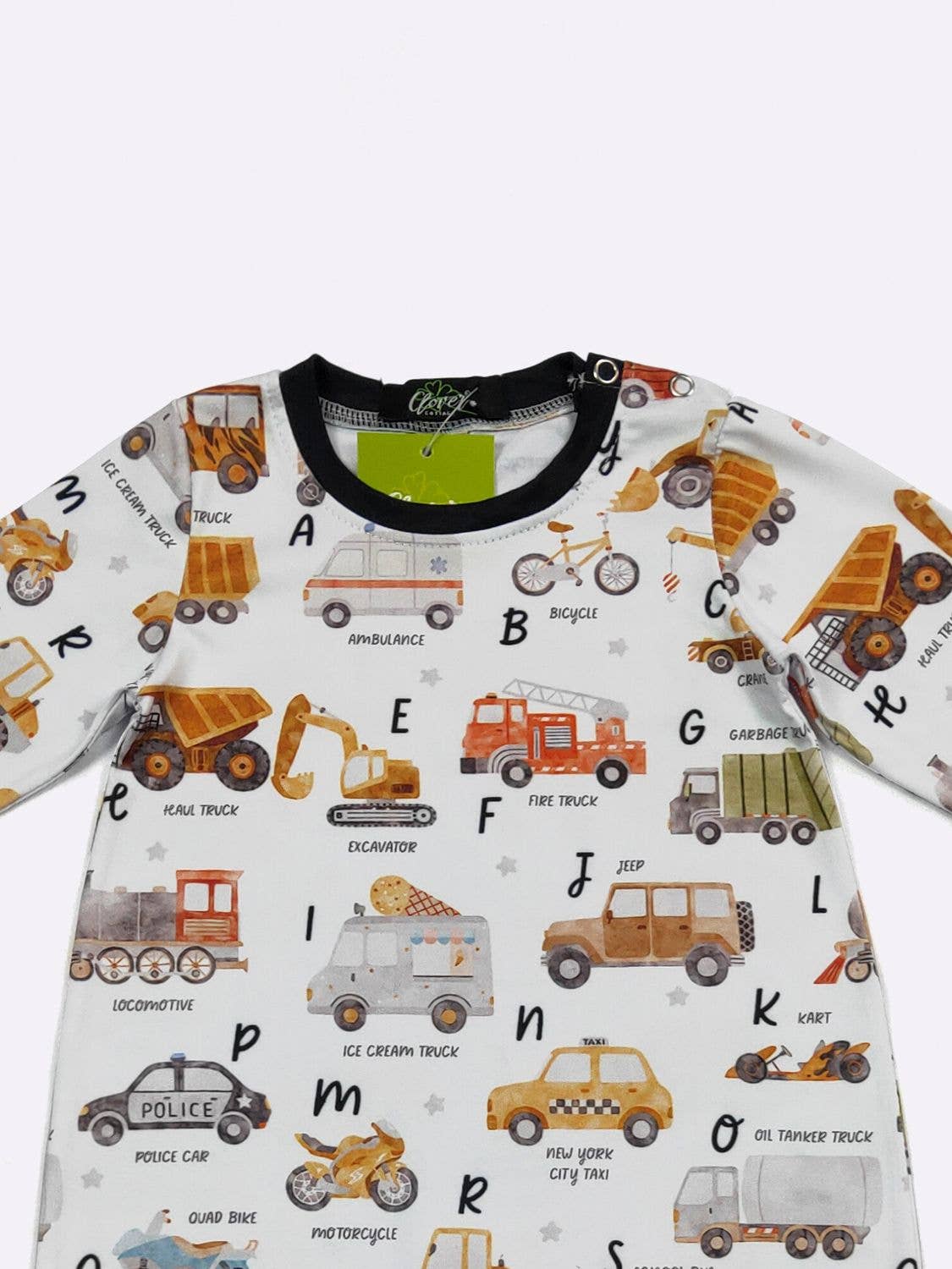 Auto Alphabet Boy Romper