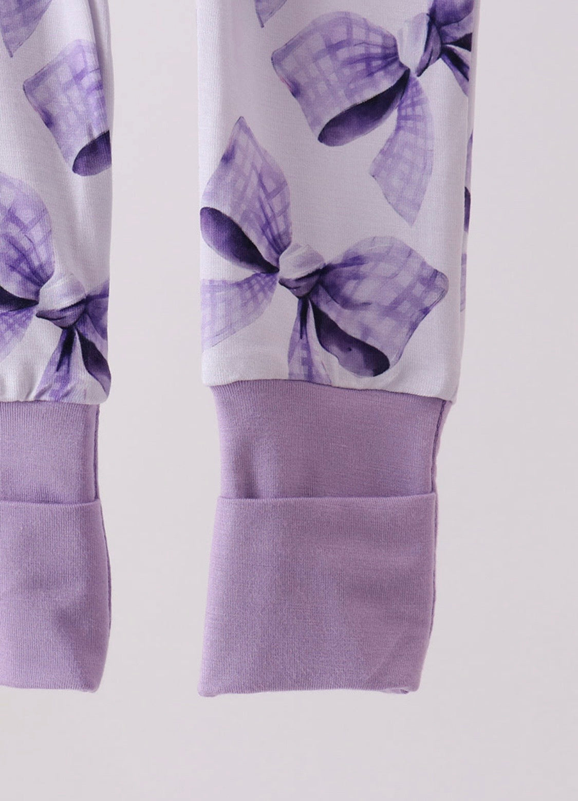 Lavender Bow Bamboo Romper