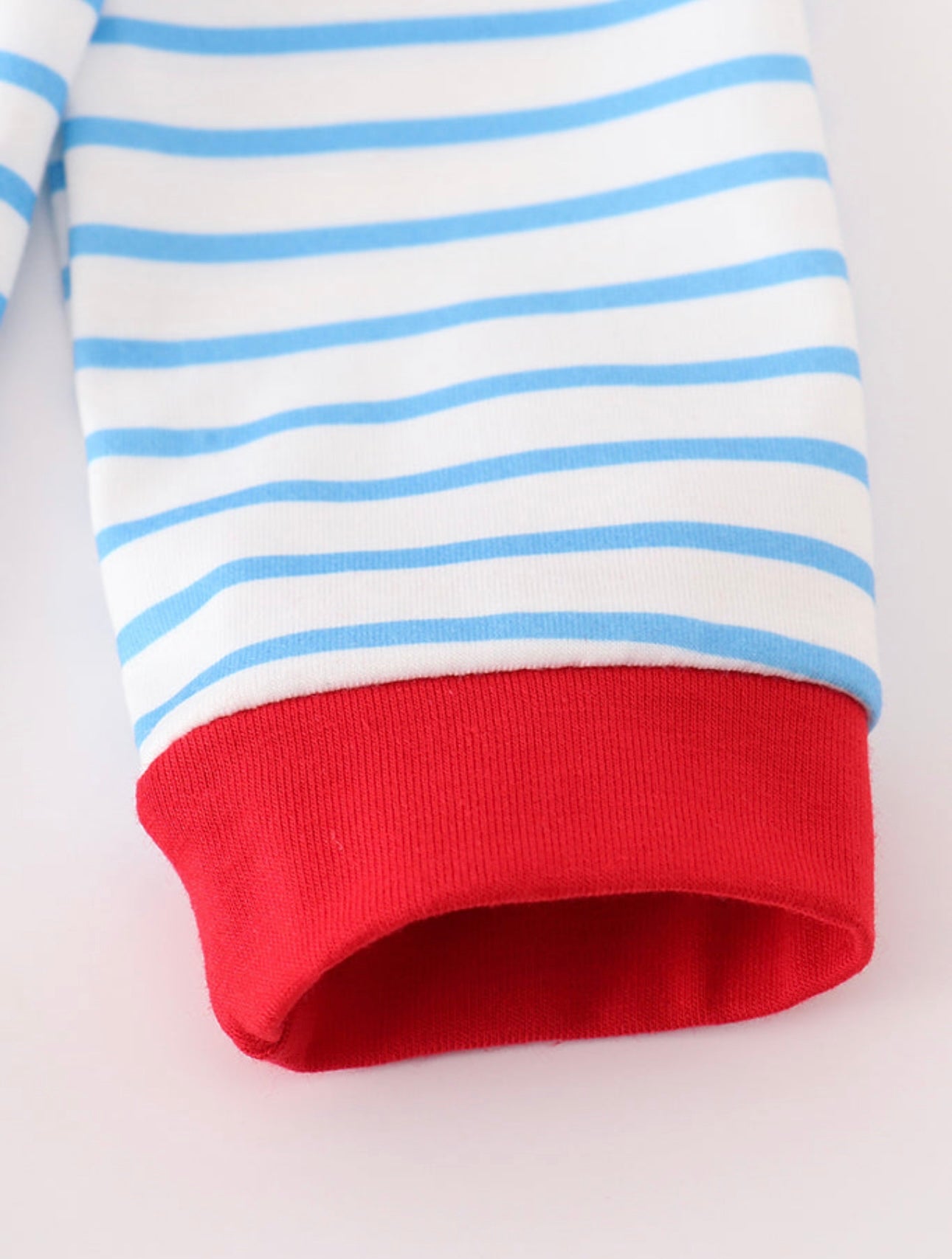 Blue Stripe Airplane Romper