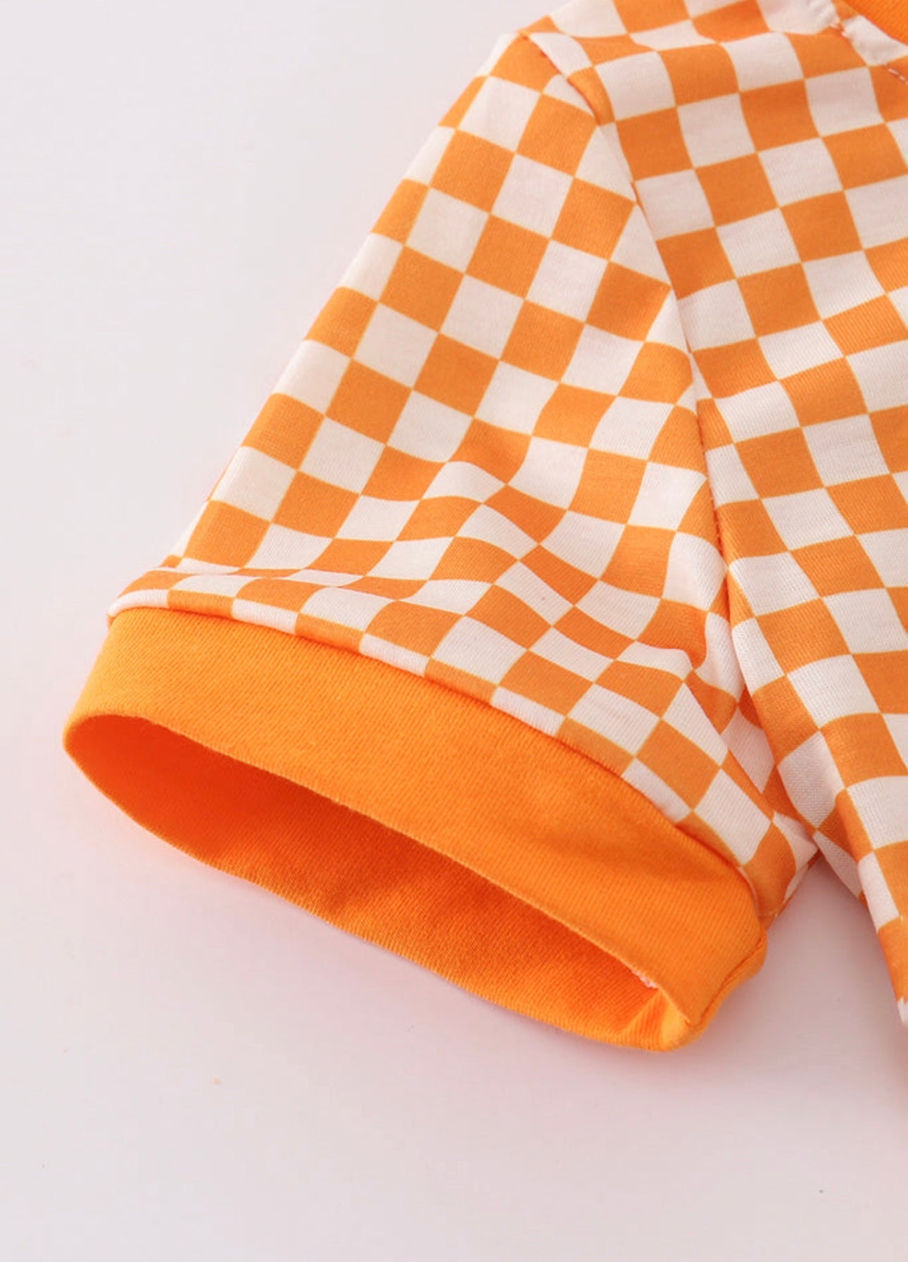 Short Sleeve Checkered Tennessee Top