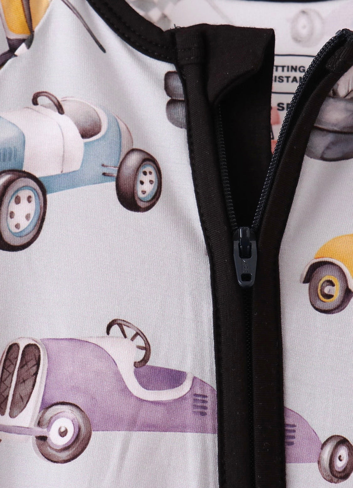 Ready, Set, Race! Bamboo Zip Romper 🏎️🏁