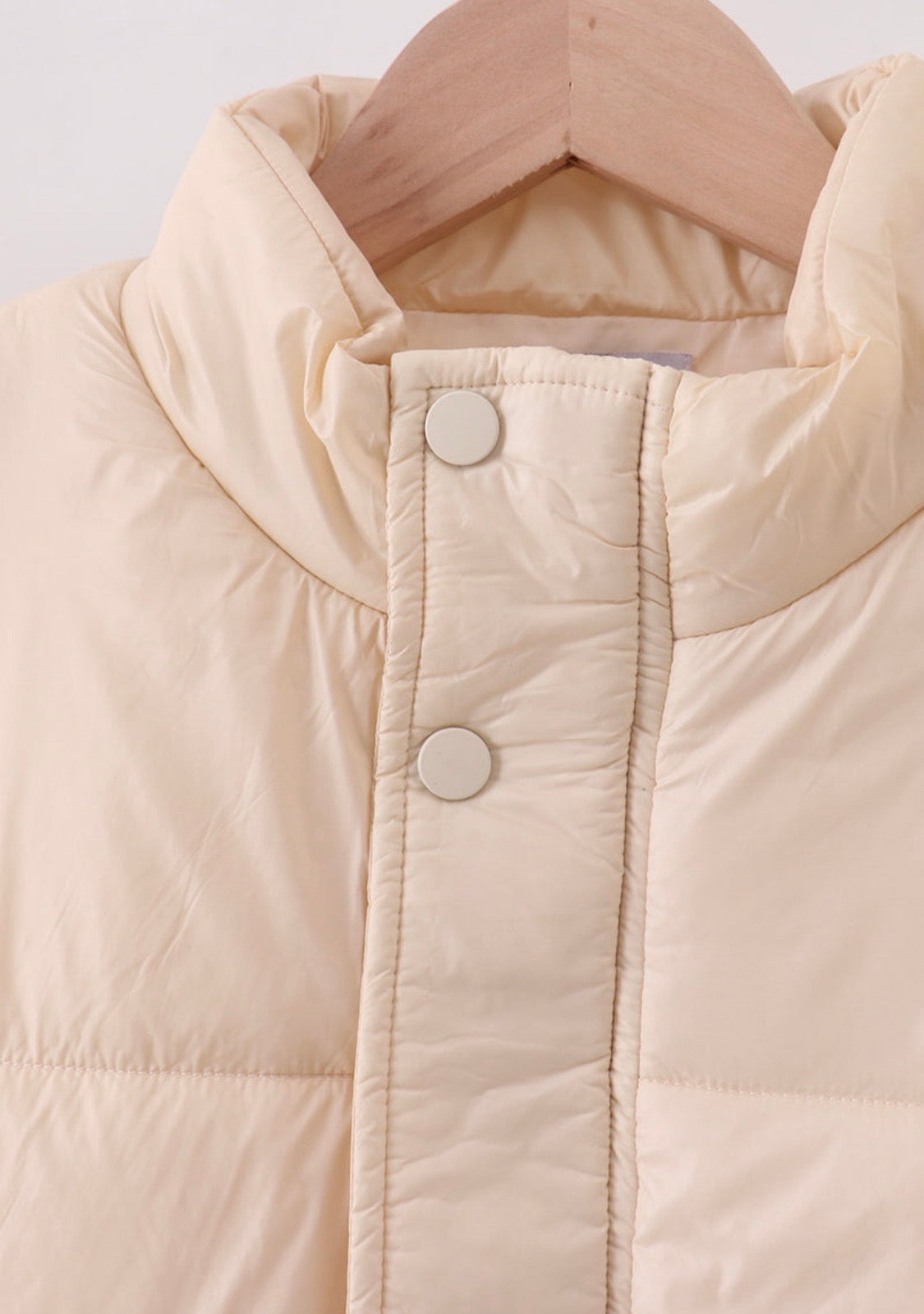 Cream Mommy & Me Puffer Vest