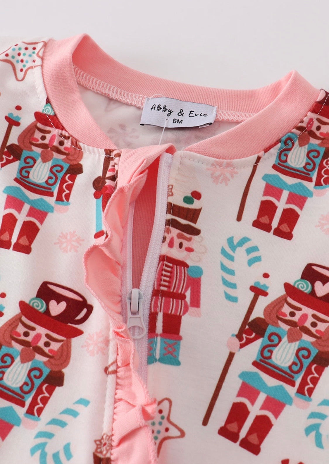 Pink Christmas Nutcracker Romper