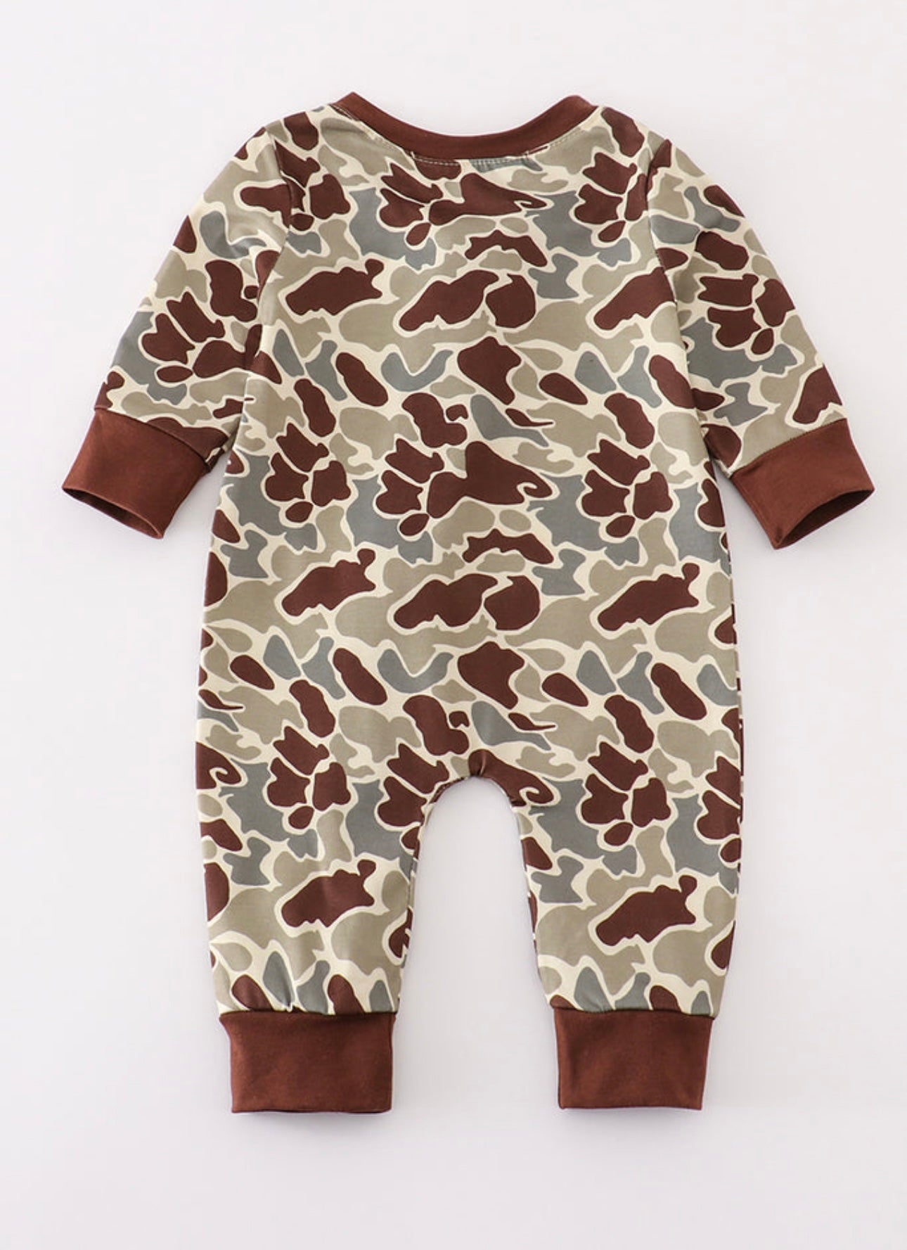 Camo Print Boy Romper