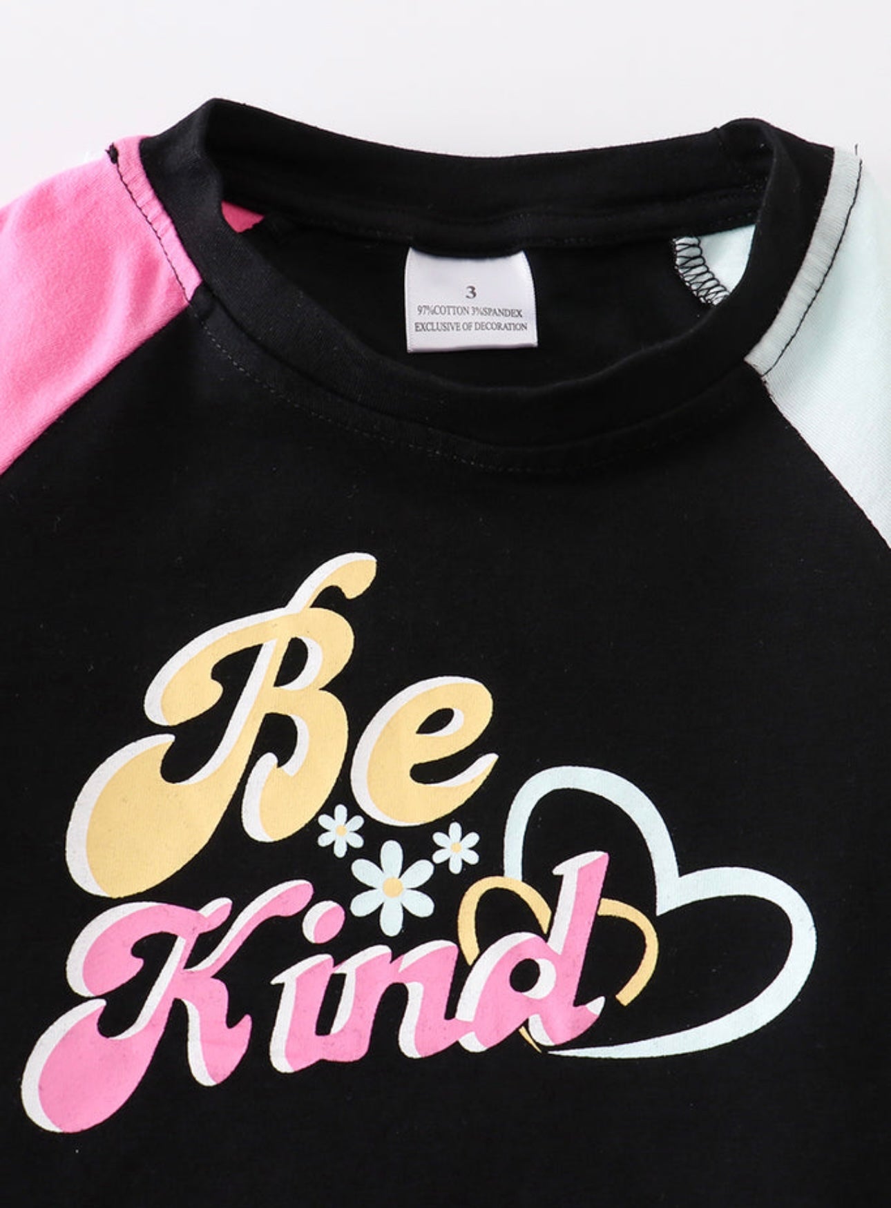 Be Kind Color block Top