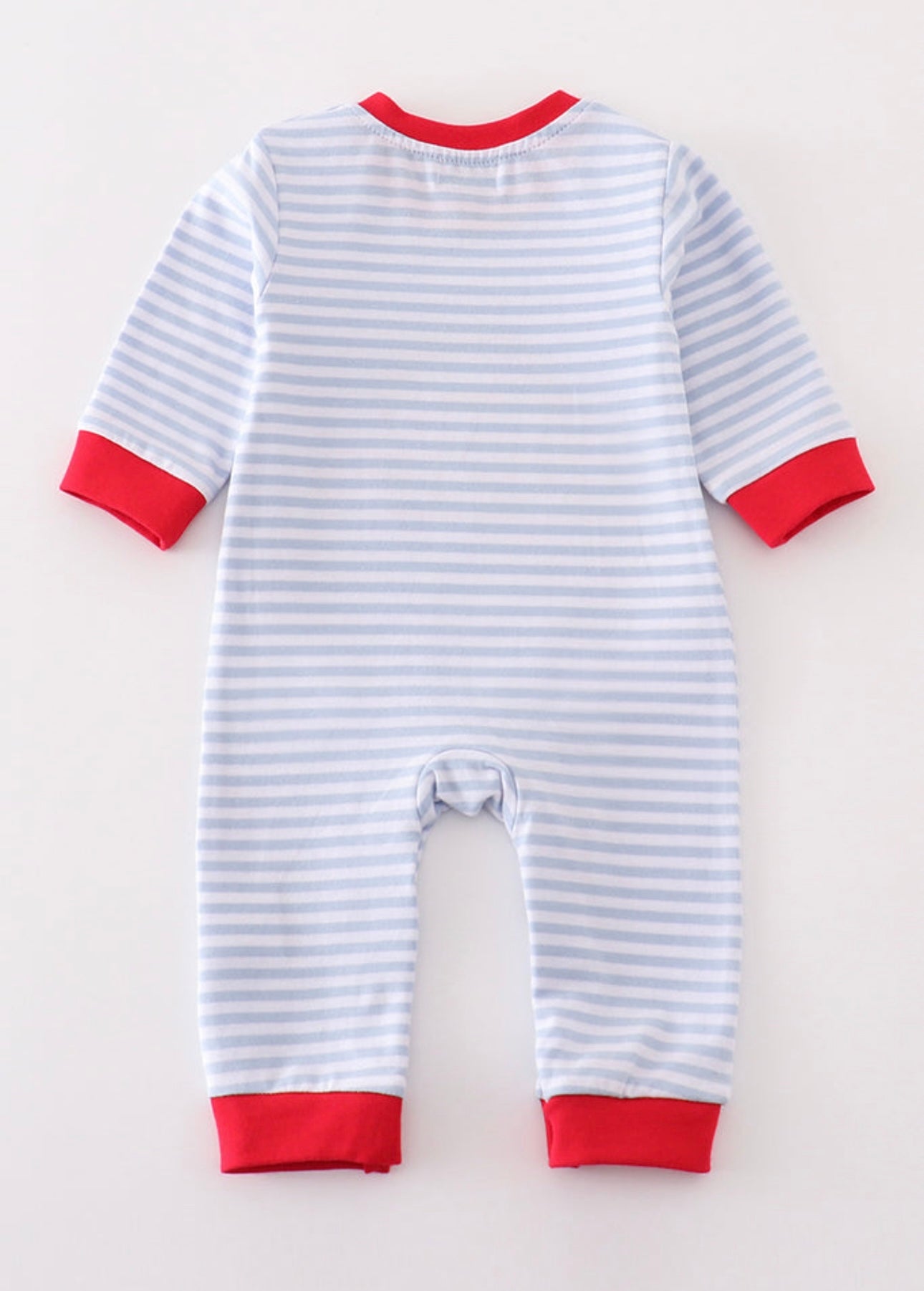 Striped Red Barn Romper