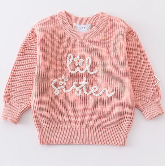 Lil Sister embroidered sweater