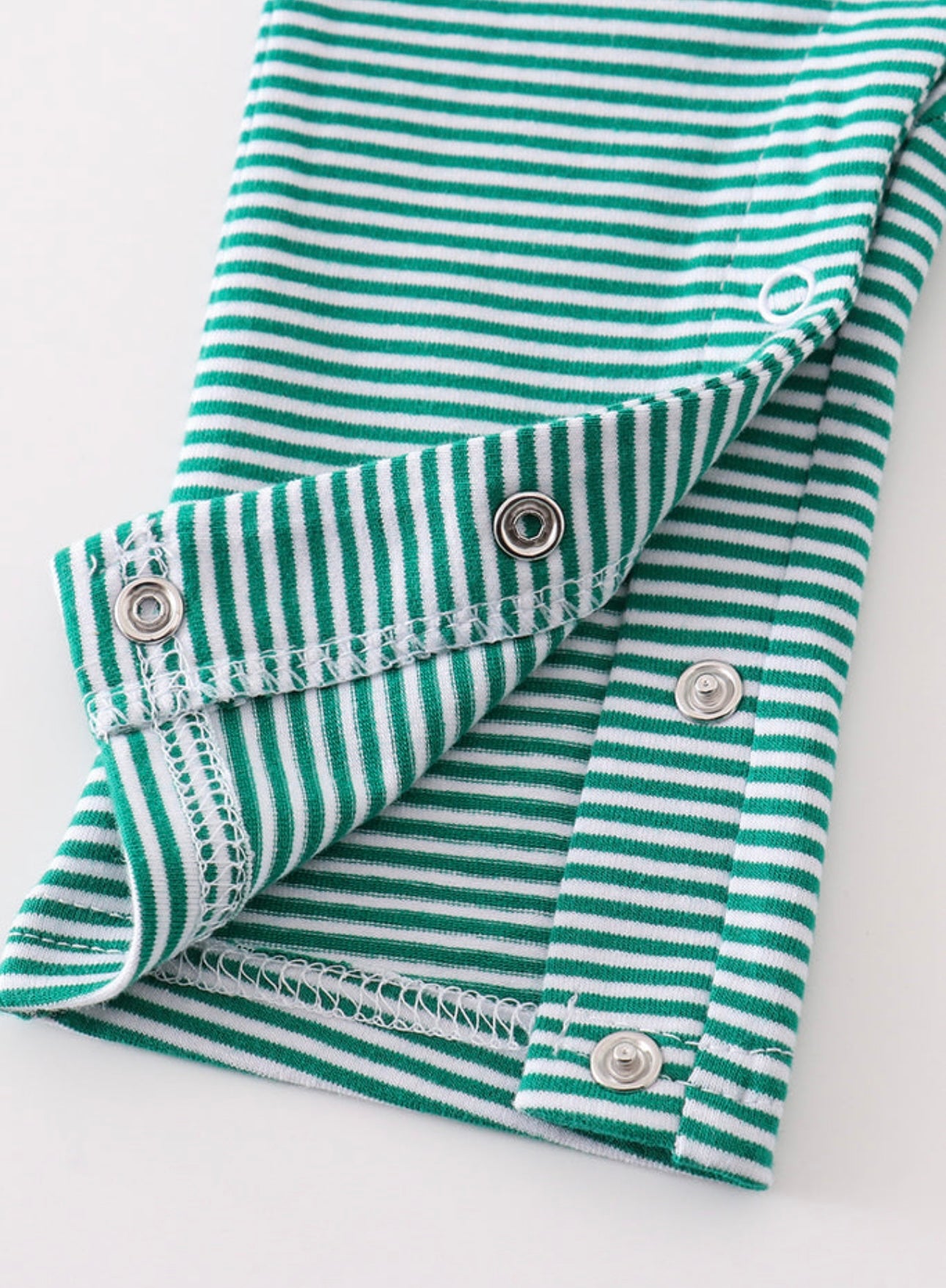 Green Stripe hunting Applique Hunting Romper