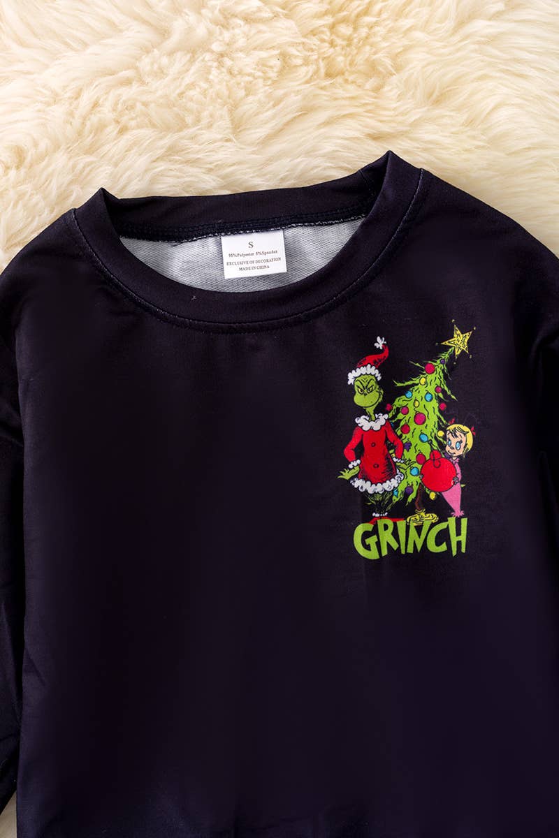 Black Christmas Grinch sweatshirt