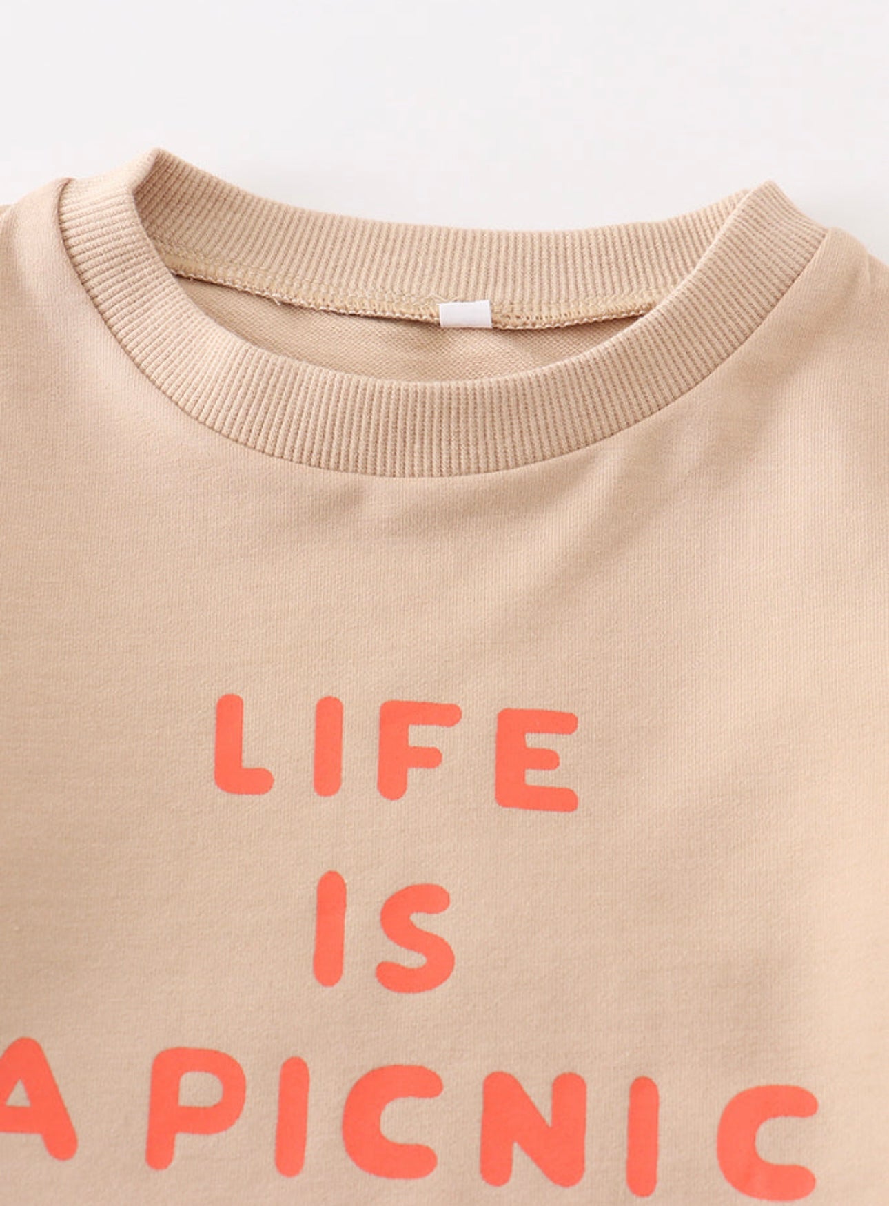 Beige Life is Picnic Top