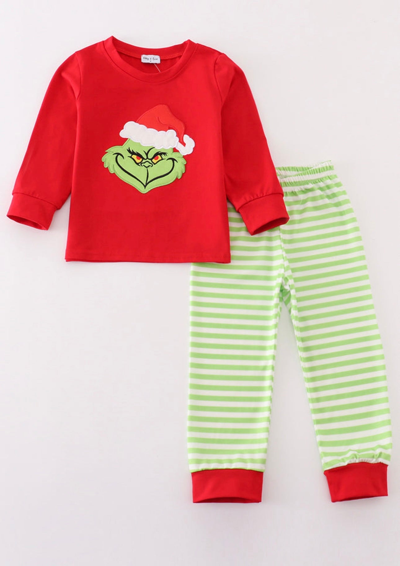 Grinch Applique Pajamas