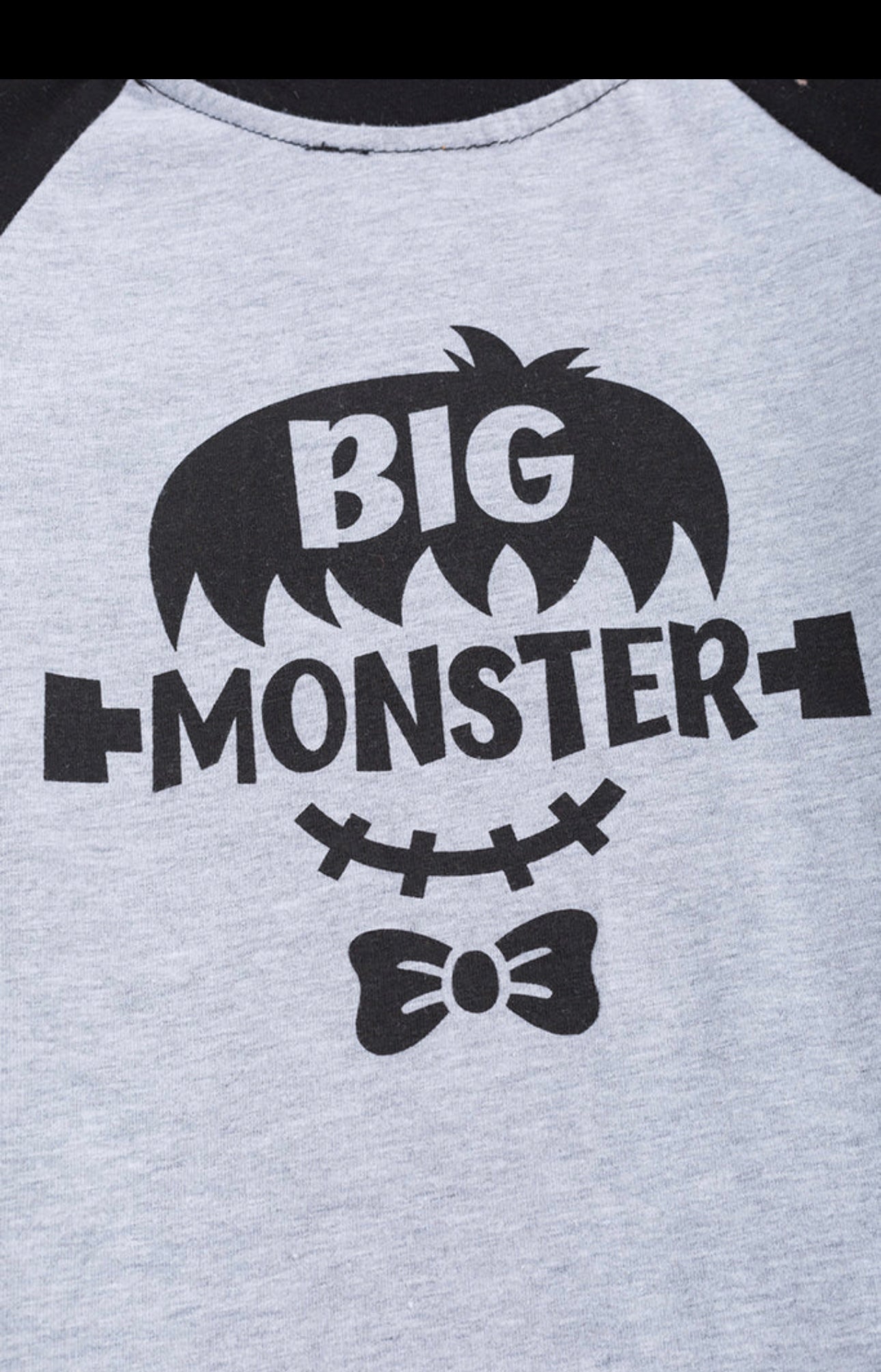 Gray Big Monster Top