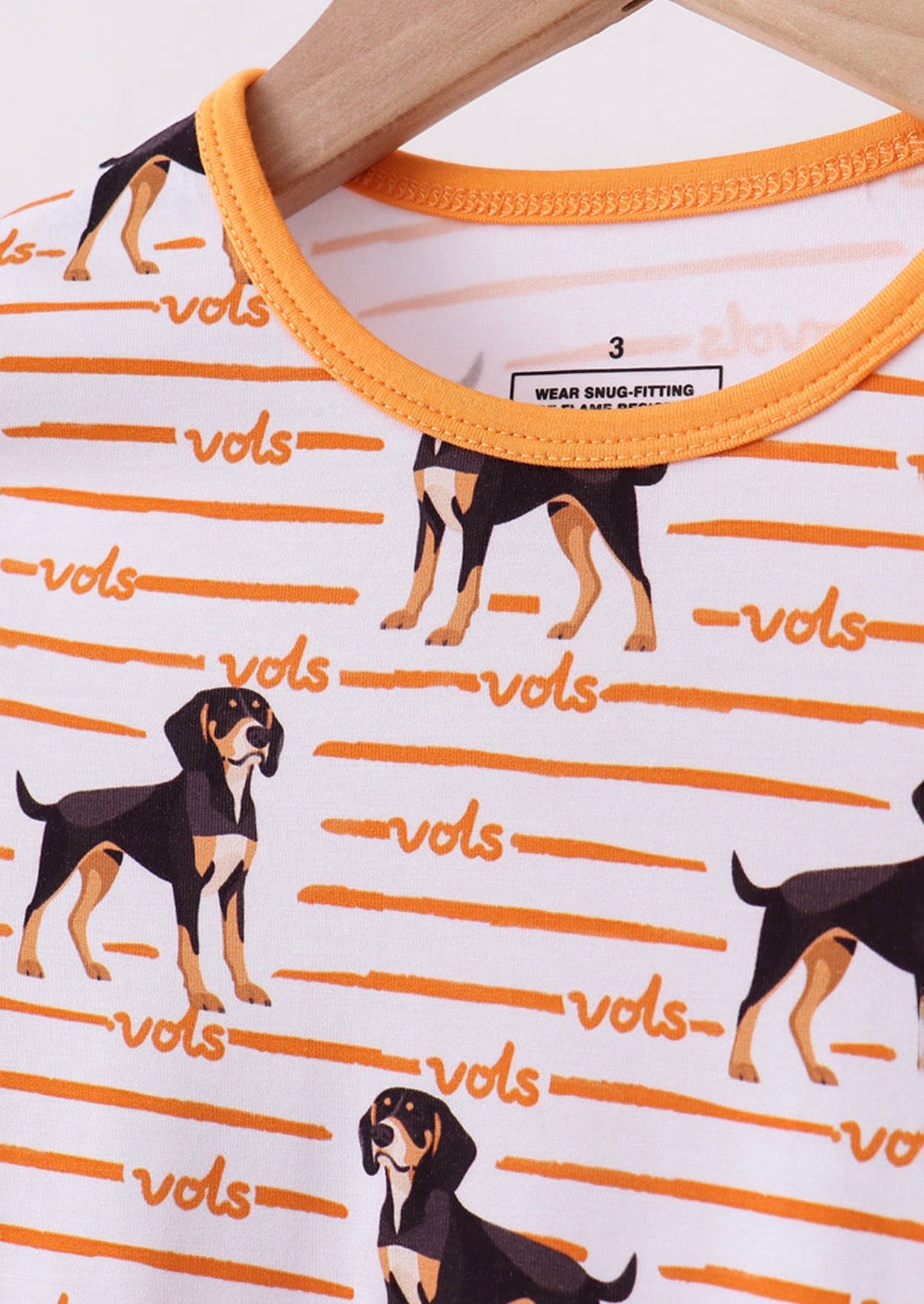 Tennessee Vols Print Bamboo Pajamas Set