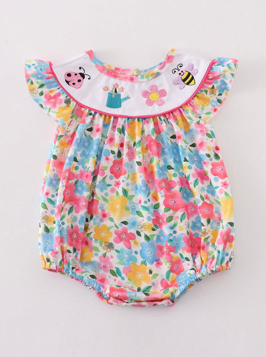 Floral Bee Embroidery Bubble