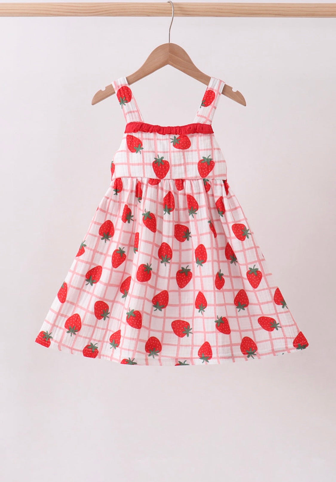 Muslin Strawberry Dress