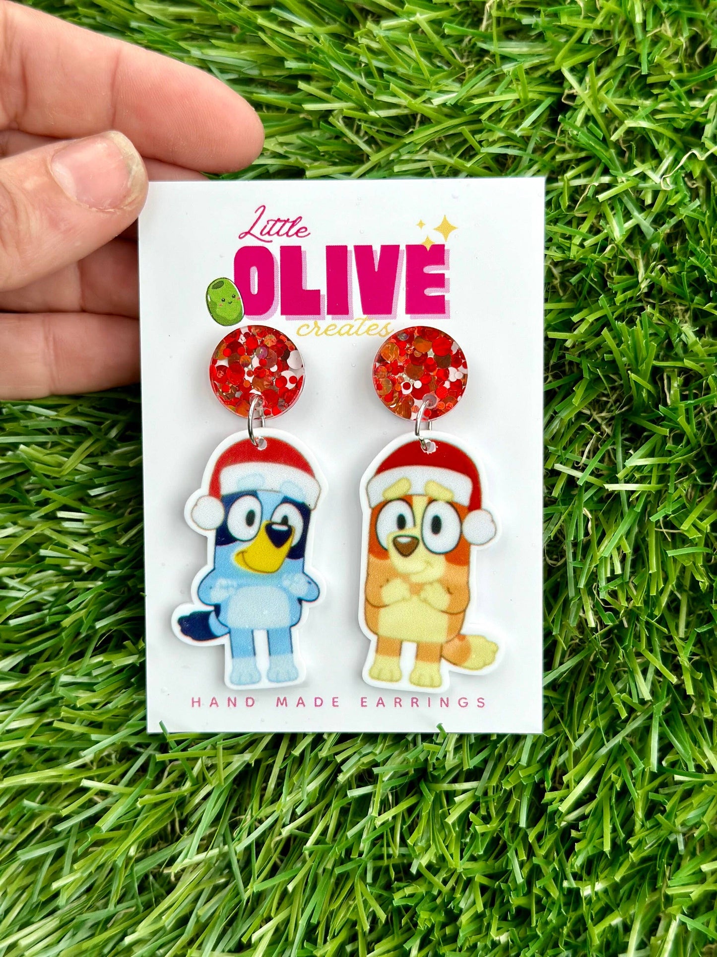 Bluey Christmas Earrings - 4 Adorable Styles