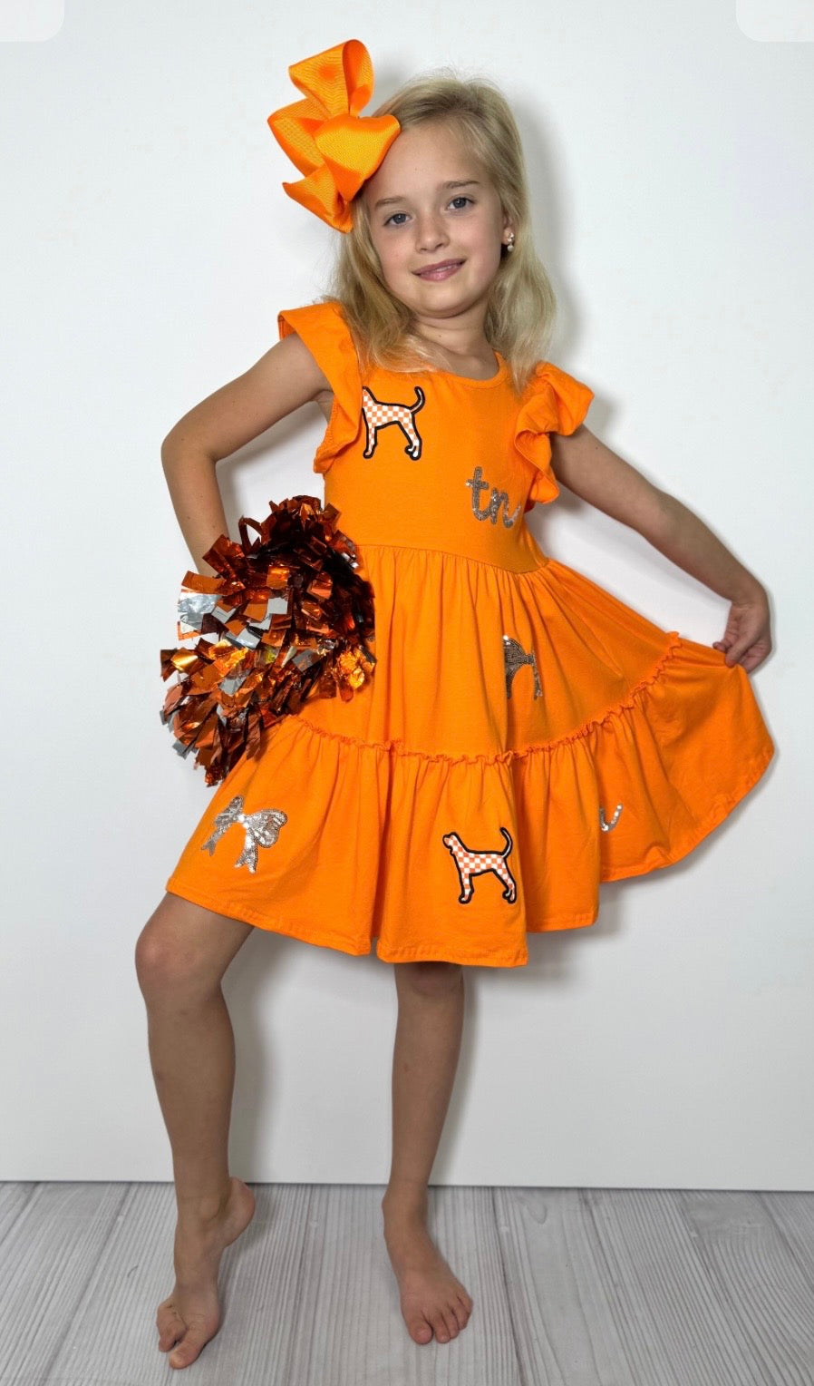 Orange Tennessee Sequin Dress
