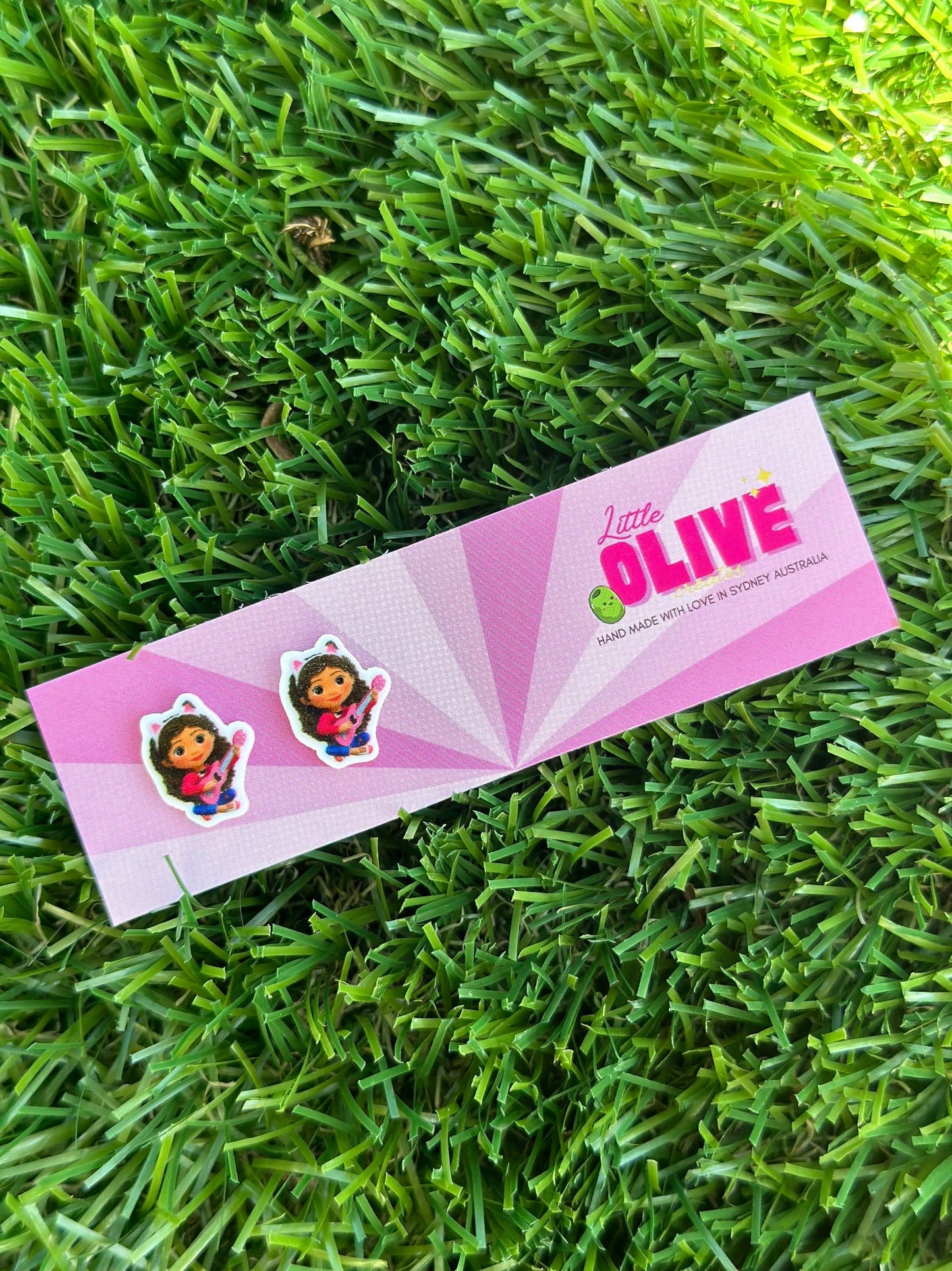 Gabby Dollhouse Inspired Stud Earrings Set