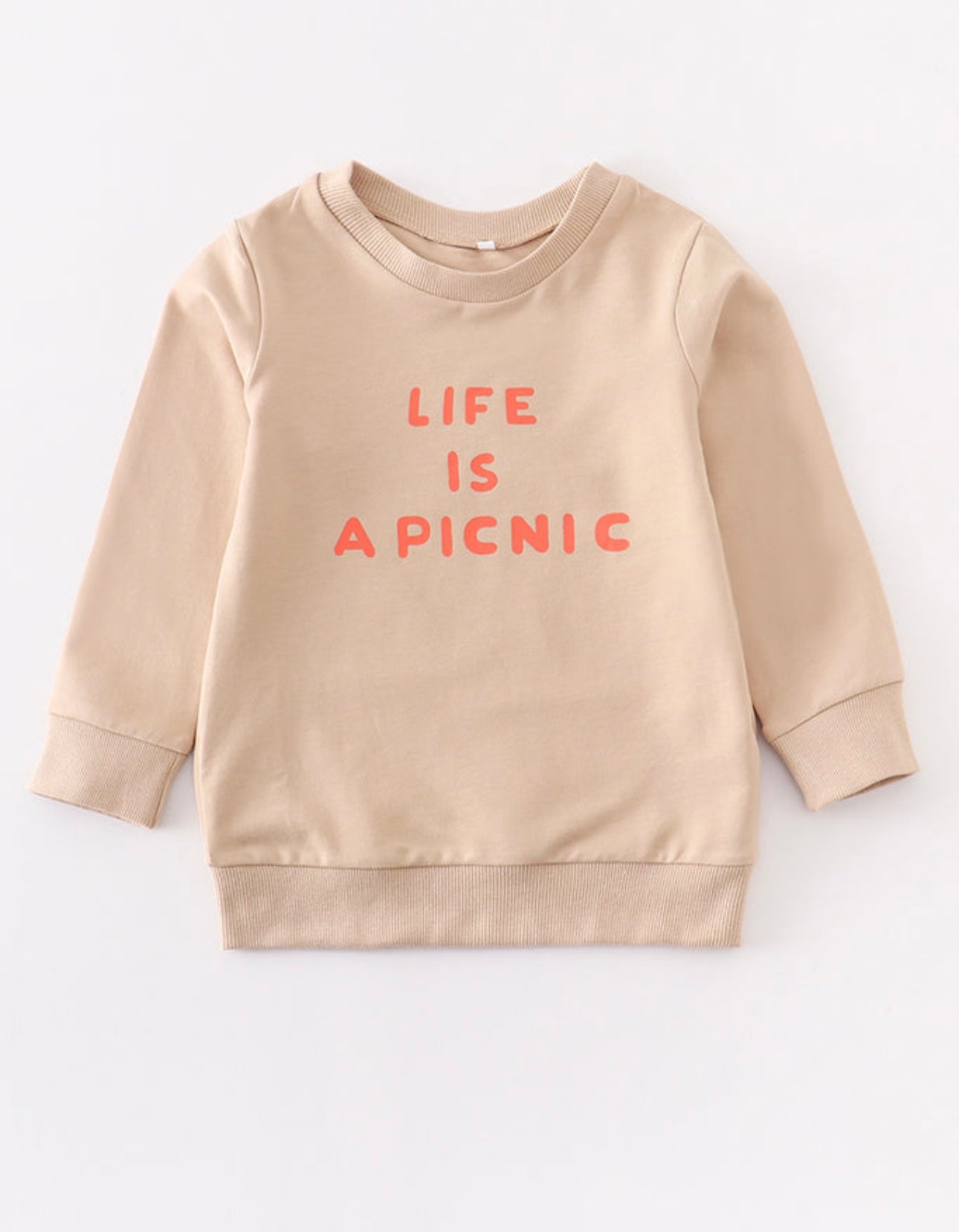 Beige Life is Picnic Top