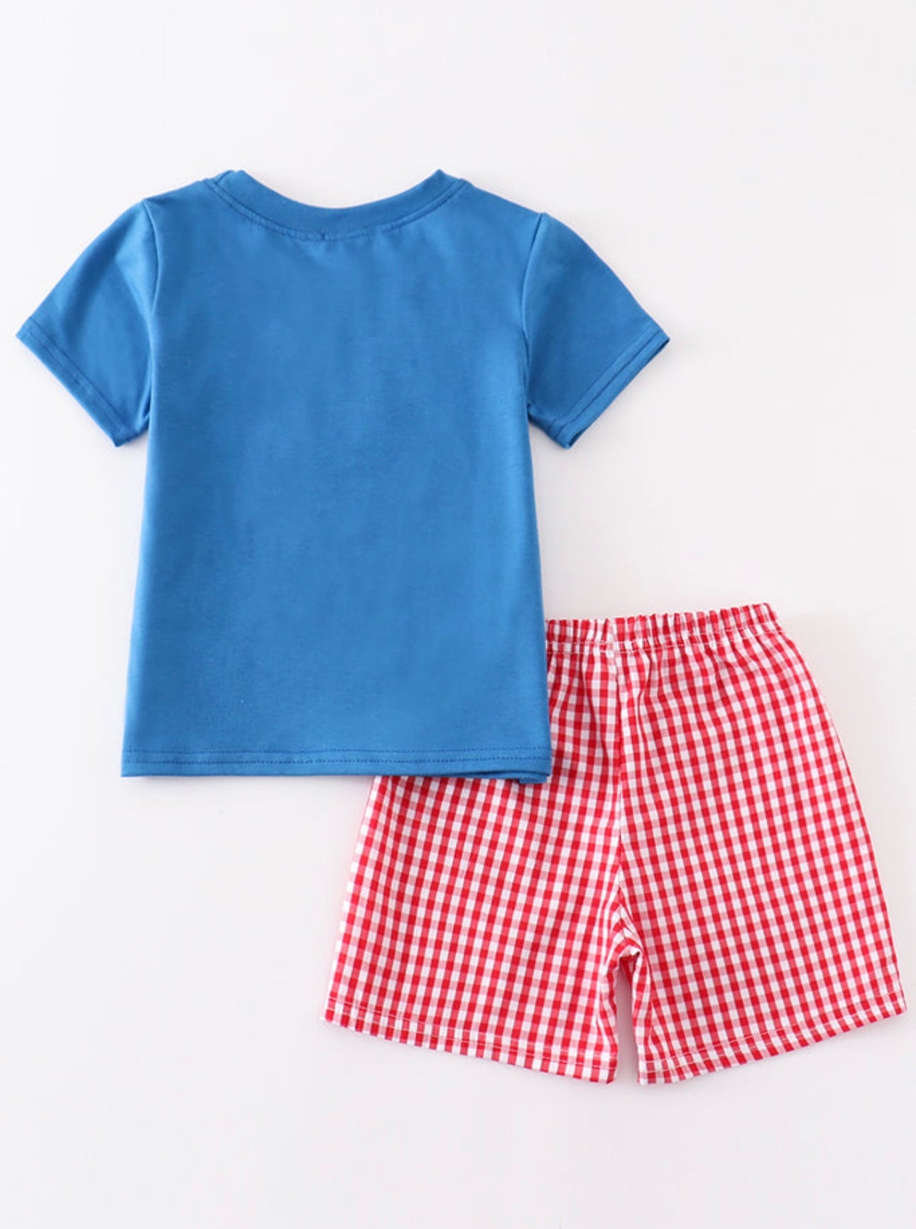 Blue Apple Applique Boy Set