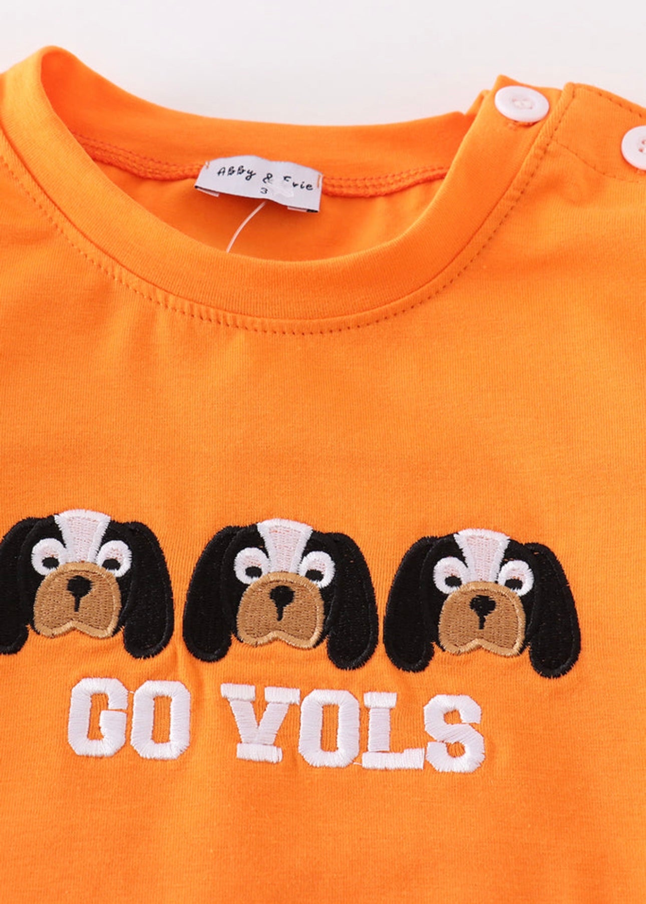 GO VOLS Embroidery Top