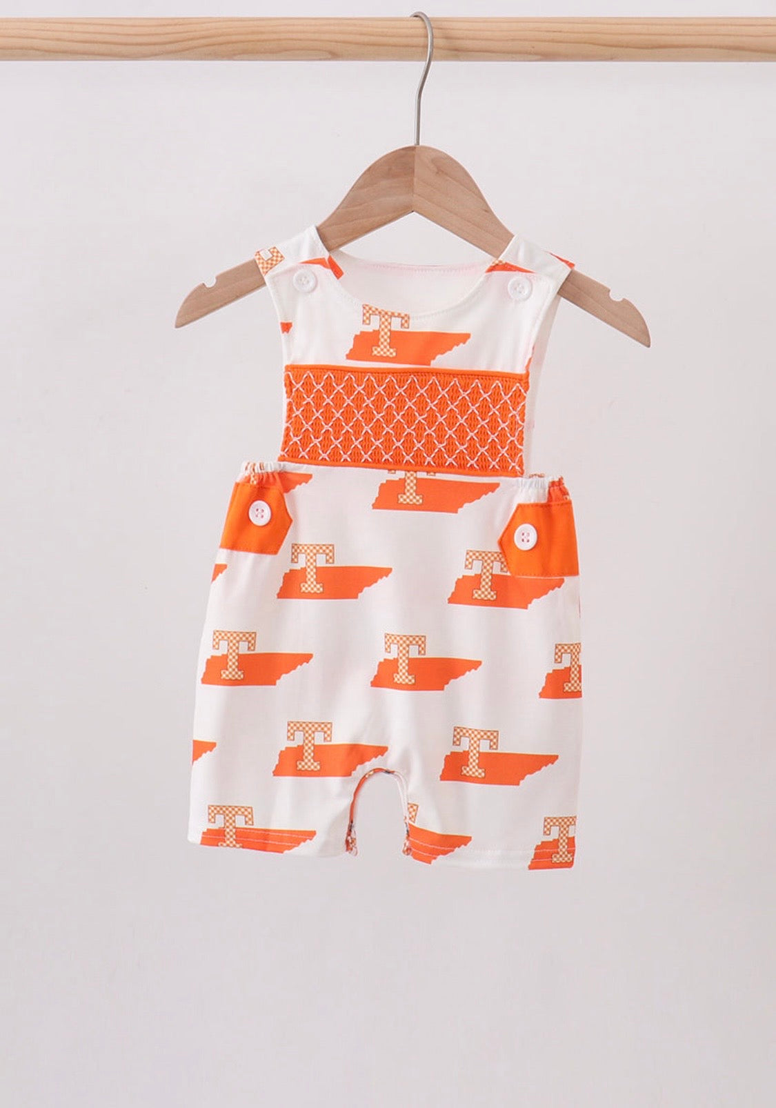 Orange Tennessee Smocked Jonjon