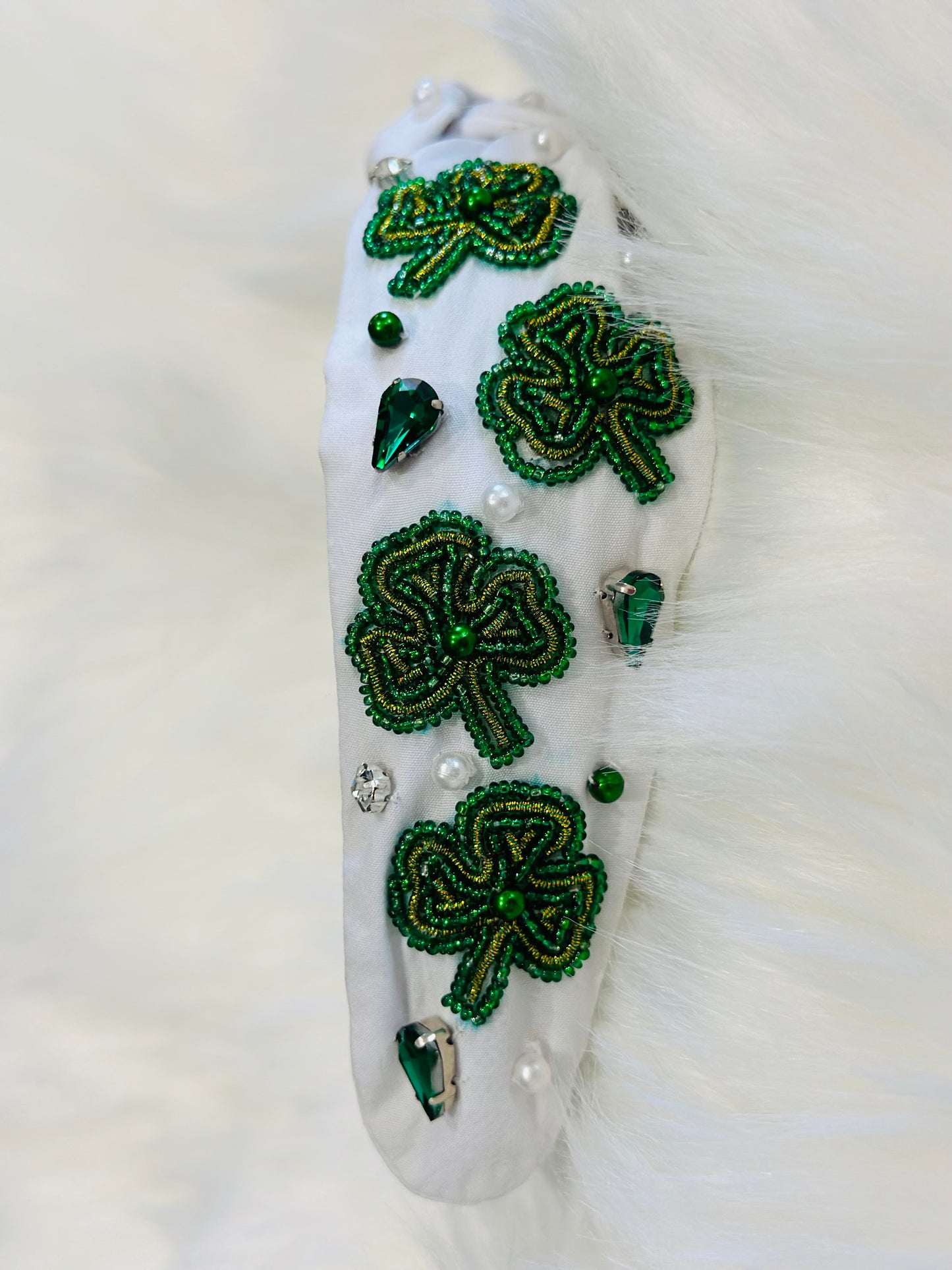 Clover Beaded Headband