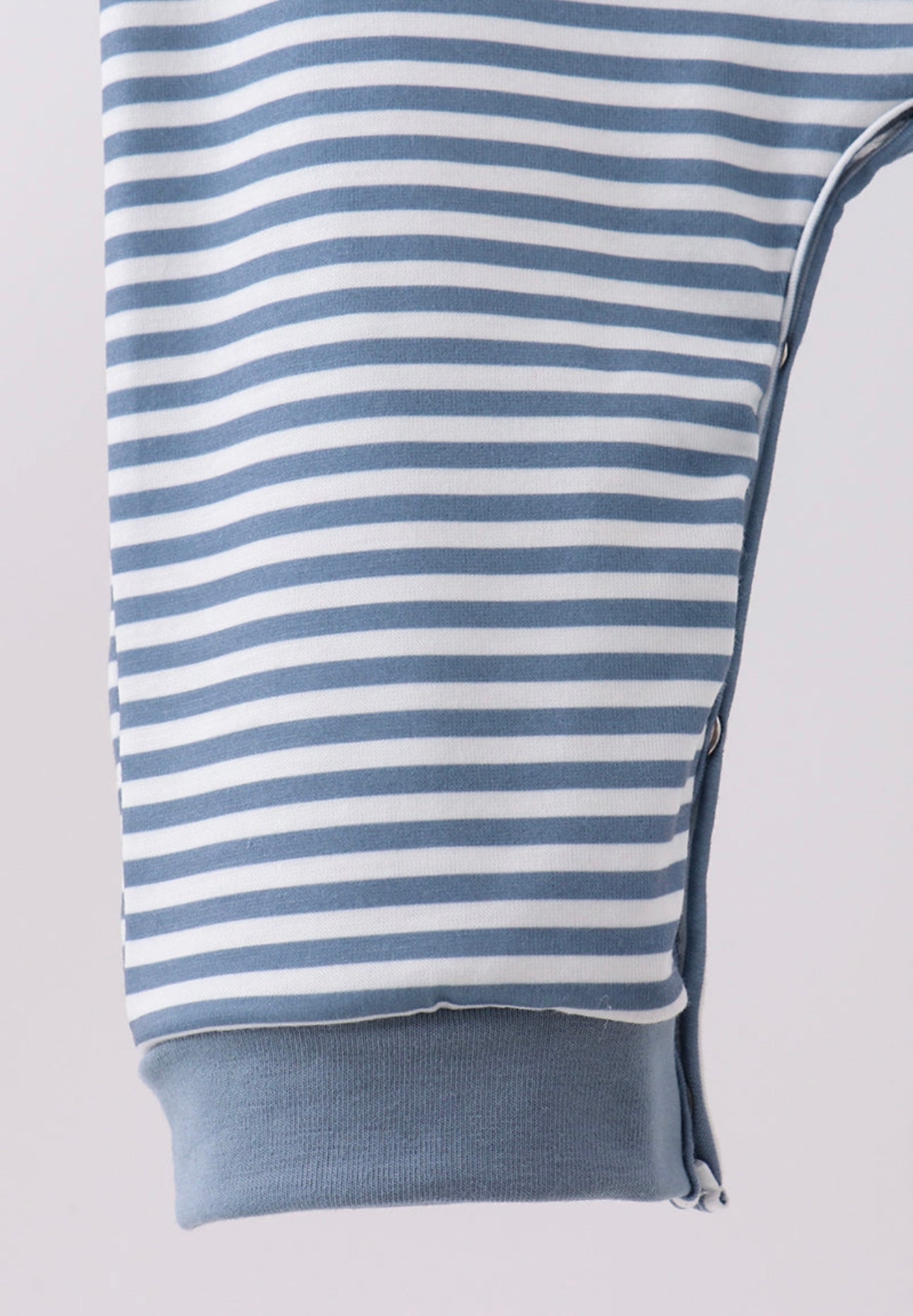 BLESSED Embroidery Striped Romper