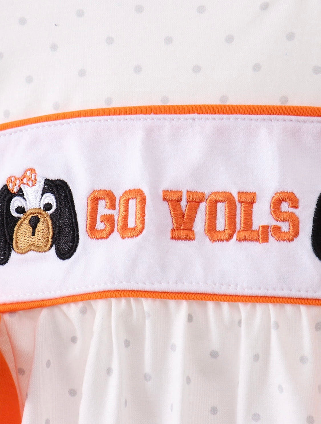 GO VOLS Embroidery Bubble