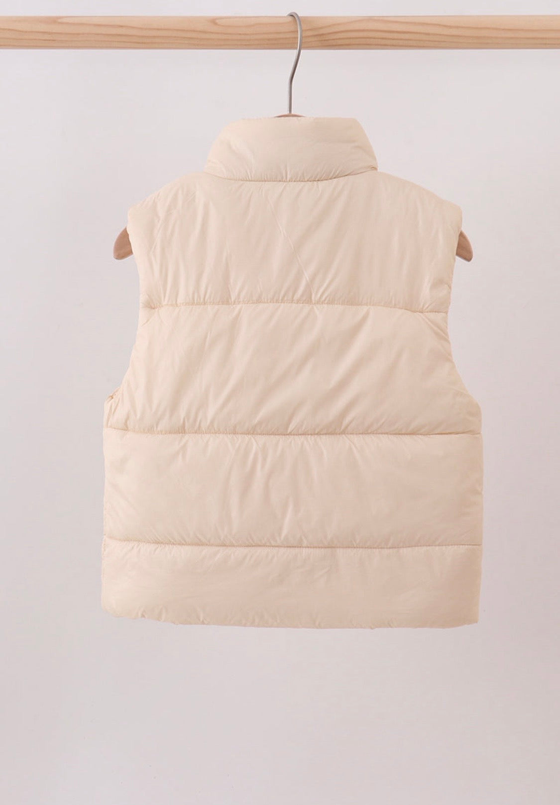 Cream Mommy & Me Puffer Vest