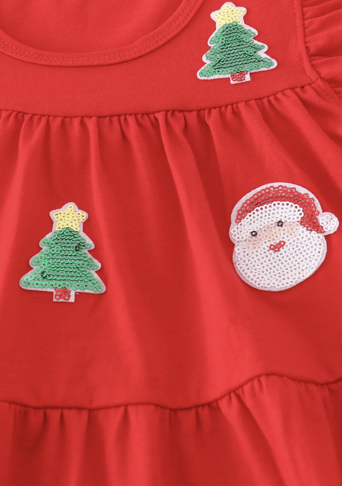 Red Santa Sequin Dress