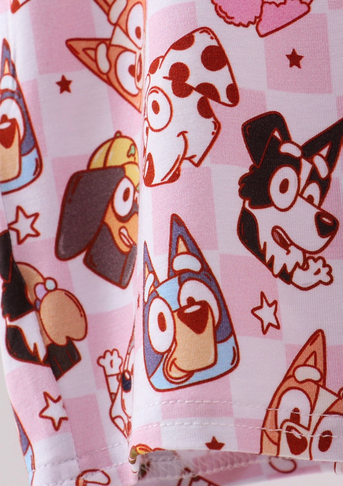 Pink Bluey Print Bamboo Pajamas