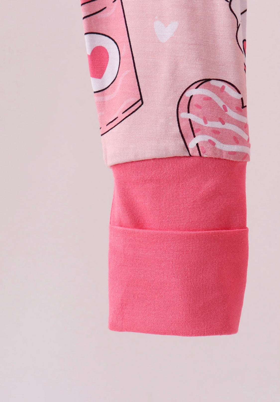 Pink Heart Bamboo Romper