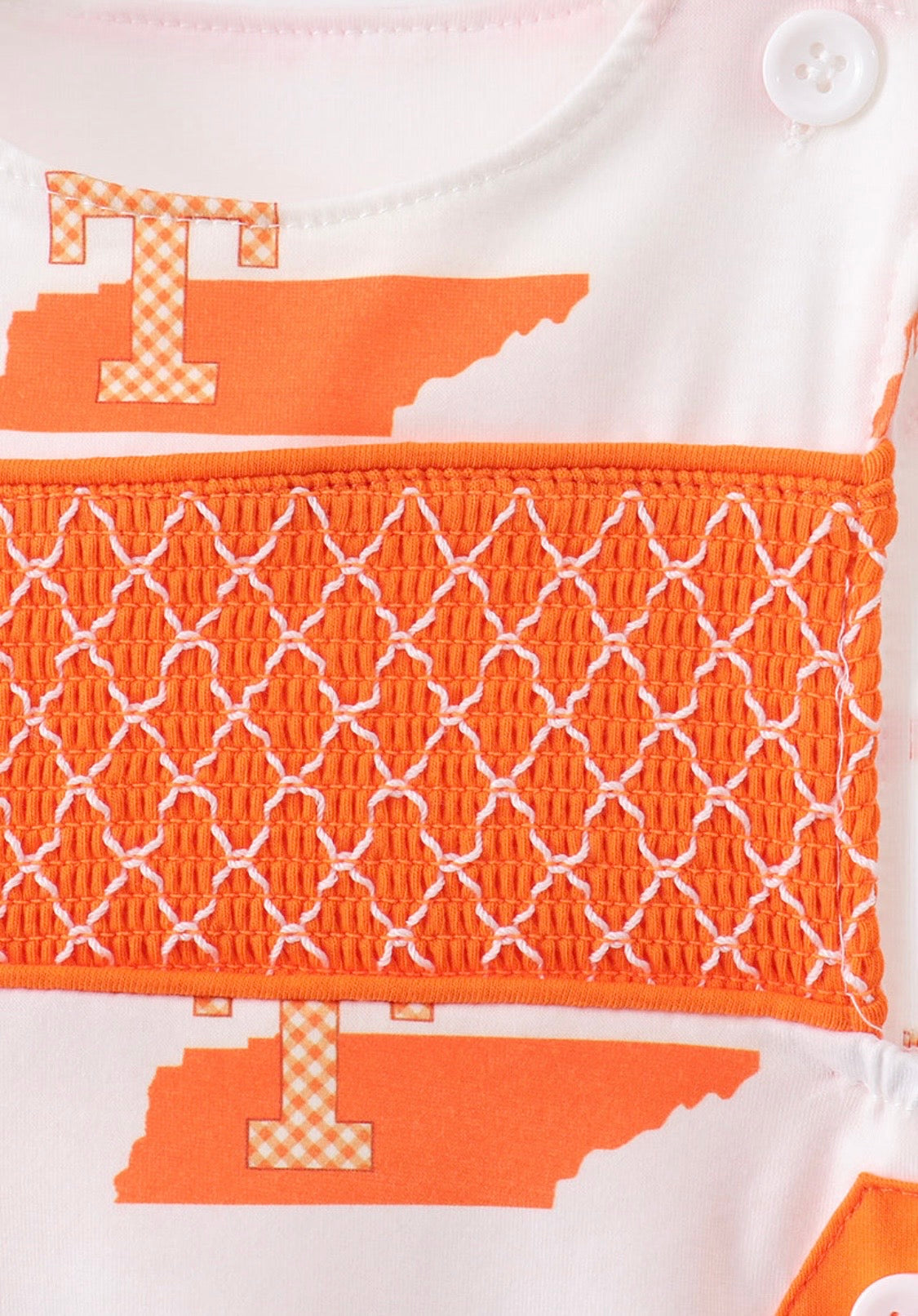 Orange Tennessee Smocked Jonjon