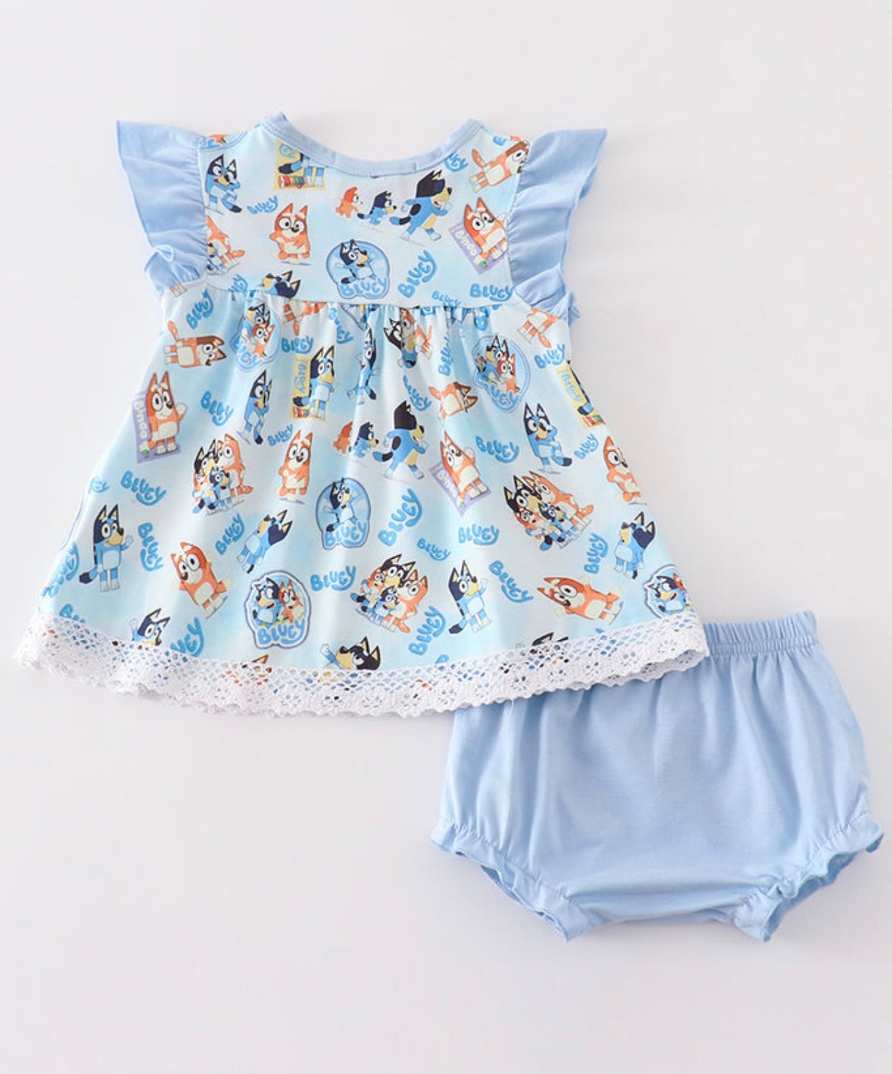 Blue Bluey Baby Set