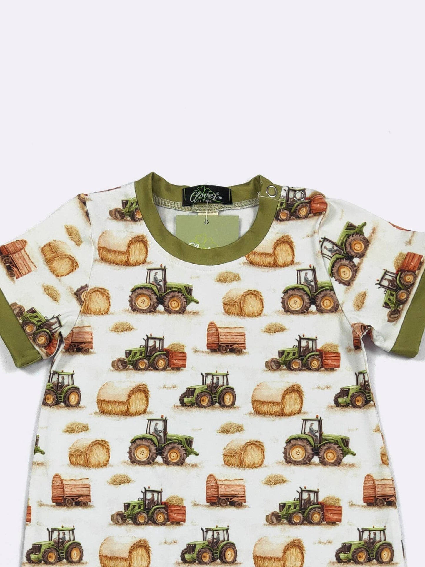 Hay Bale Boy Romper