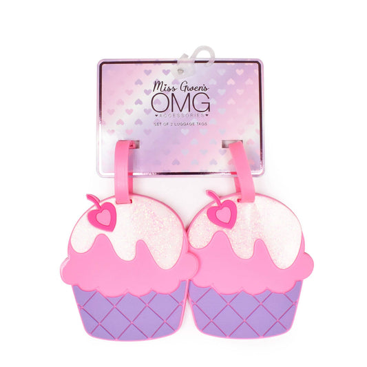 Cupcake Luggage Tag 2 Piece Set