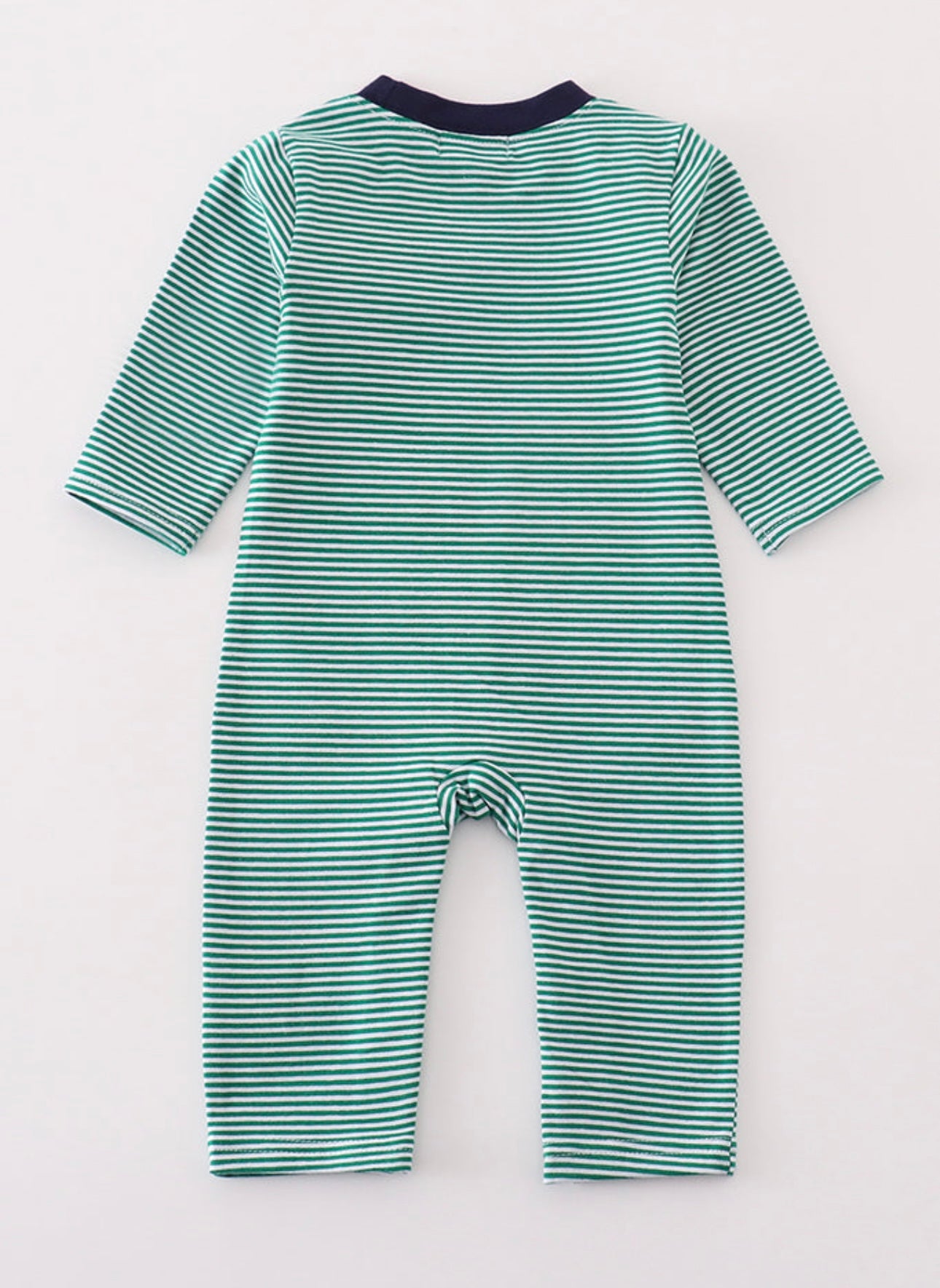 Green Stripe hunting Applique Hunting Romper