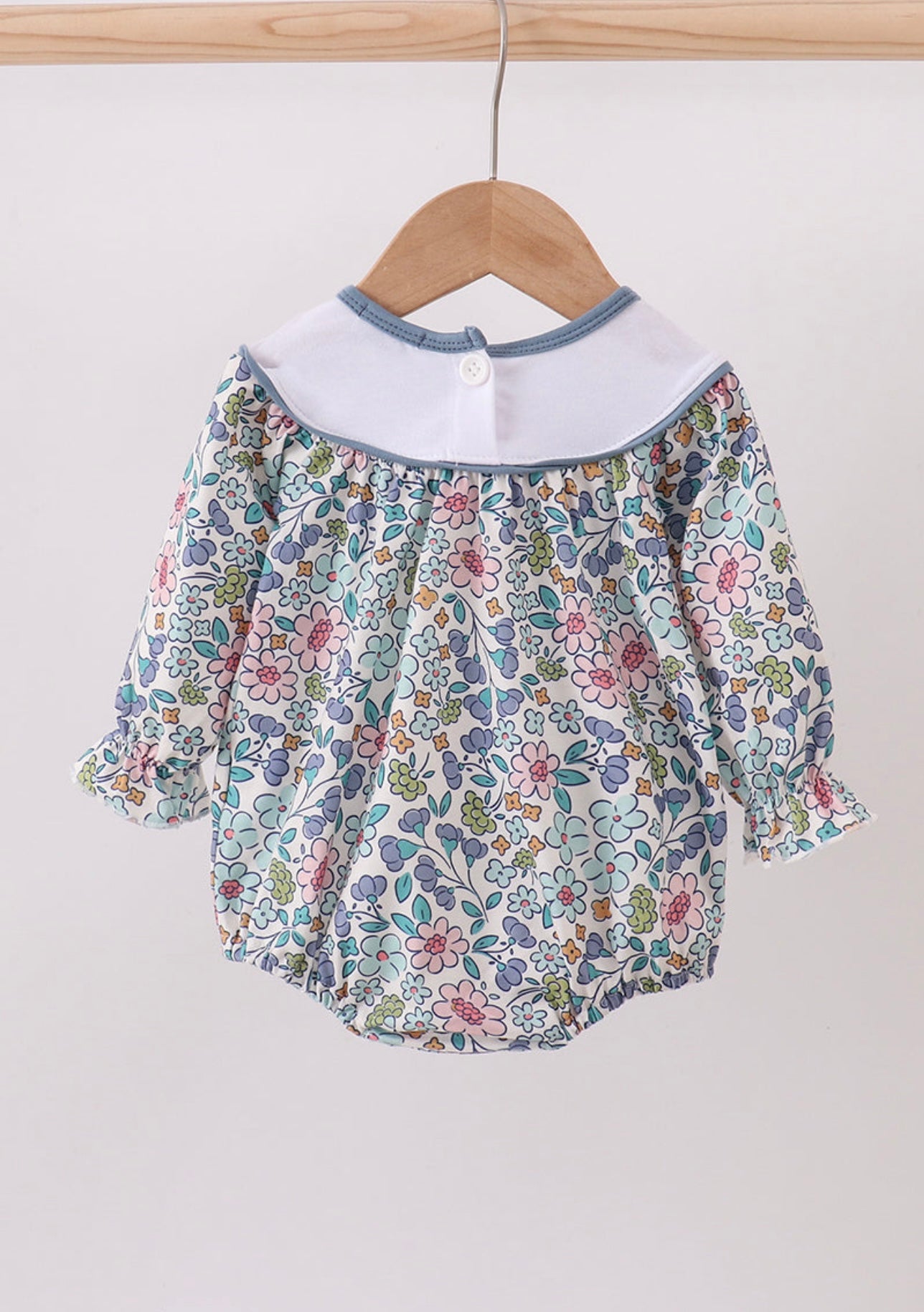 Blessed Embroidered Floral Bubble