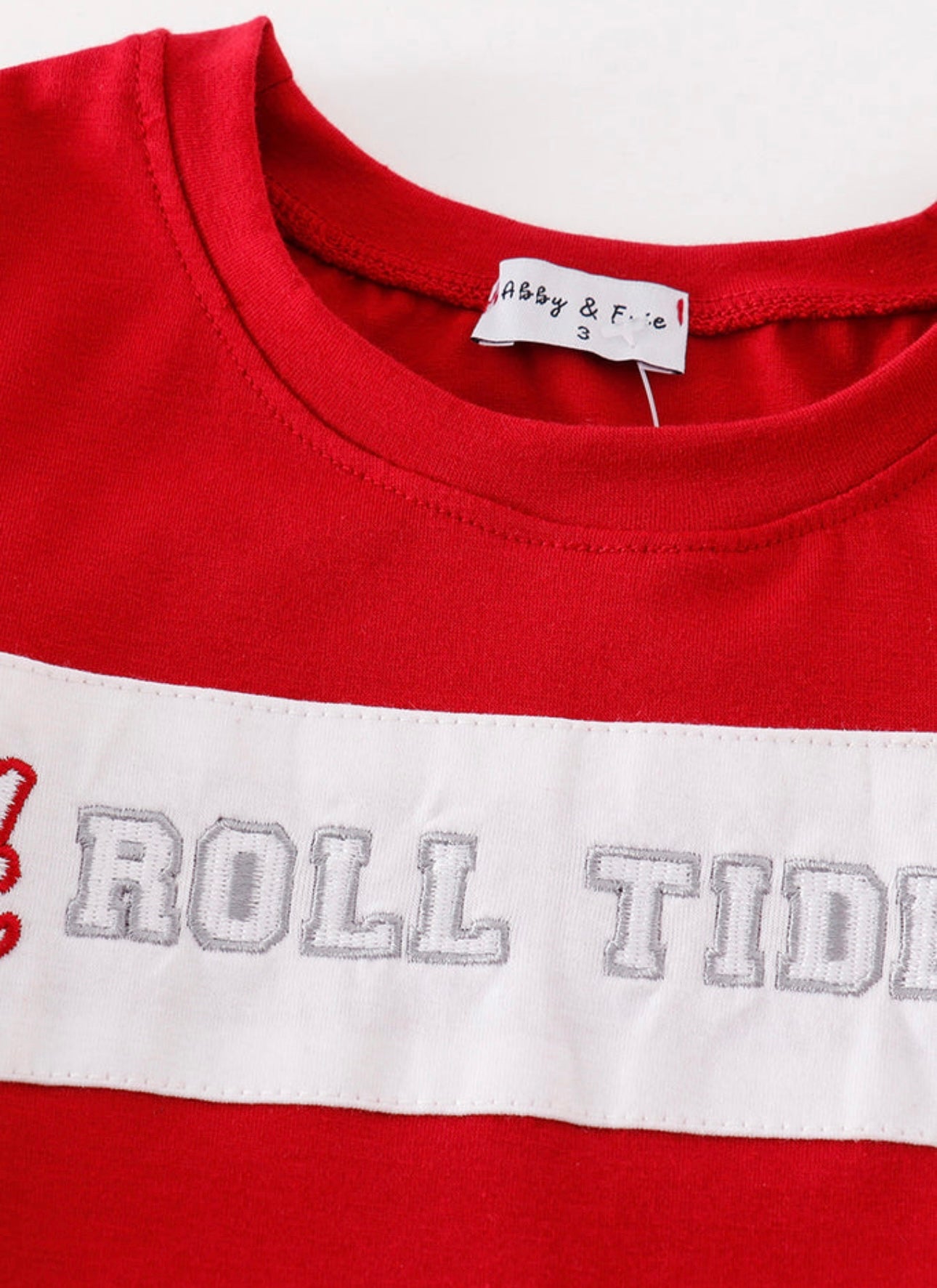 Maroon ROLL TIDE Embroidery Shirt