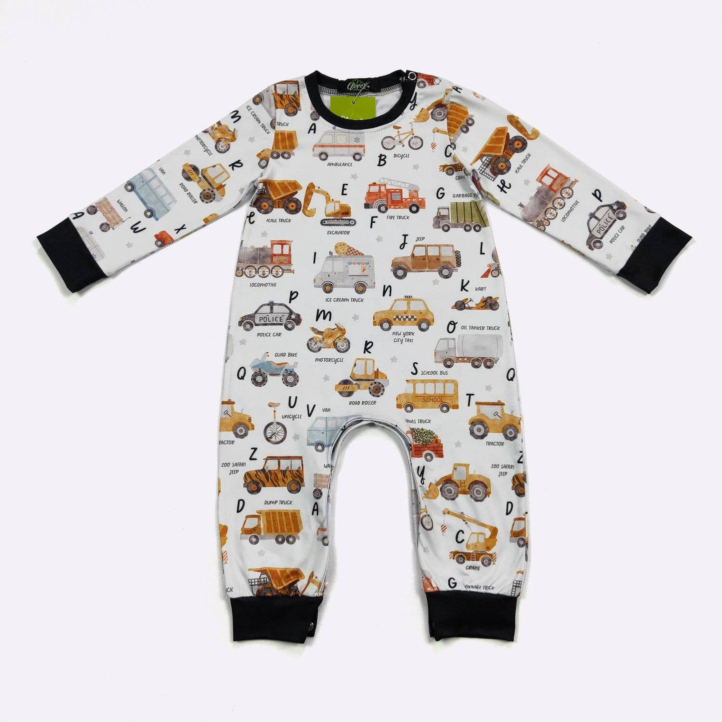 Auto Alphabet Boy Romper