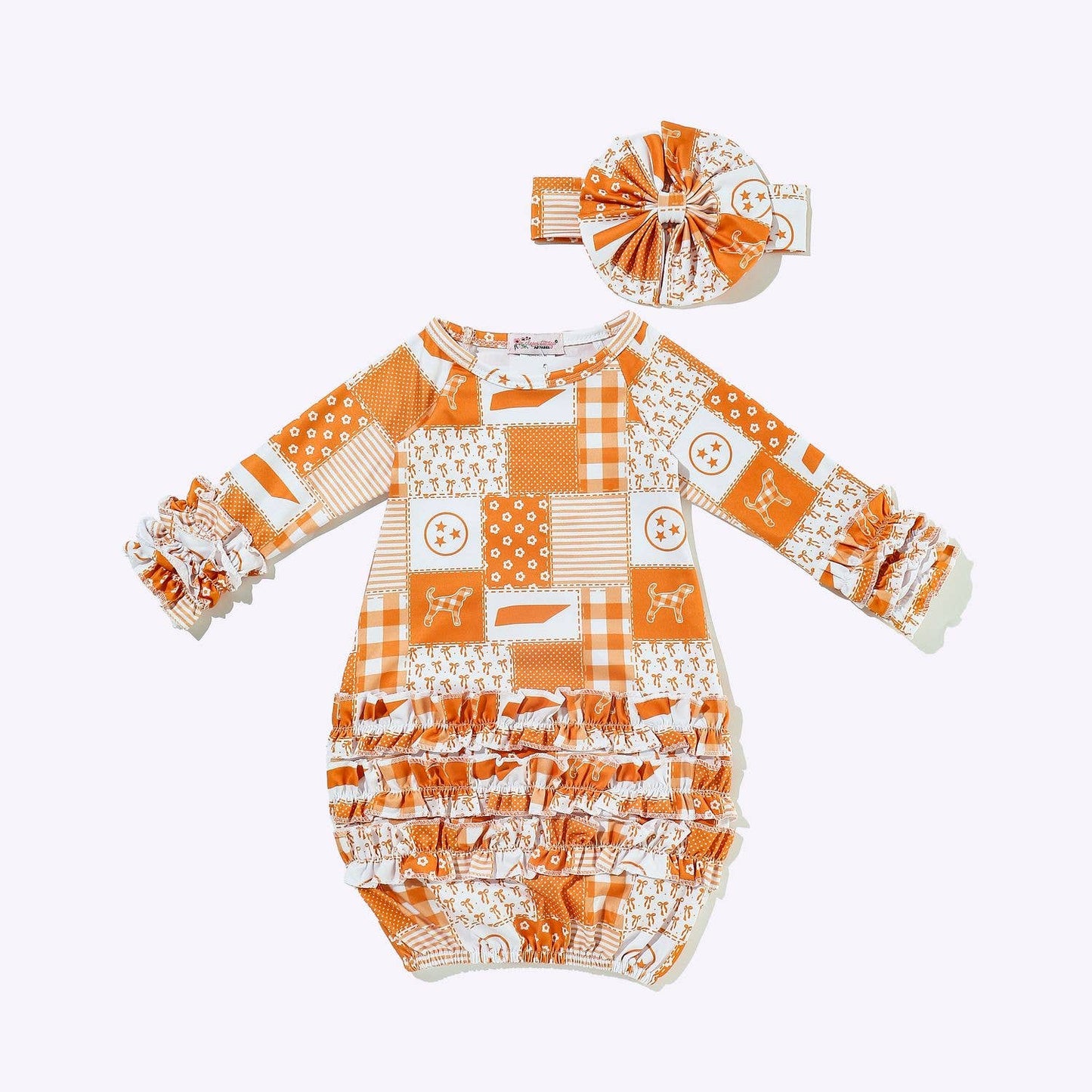 Patchwork TN Baby Gown