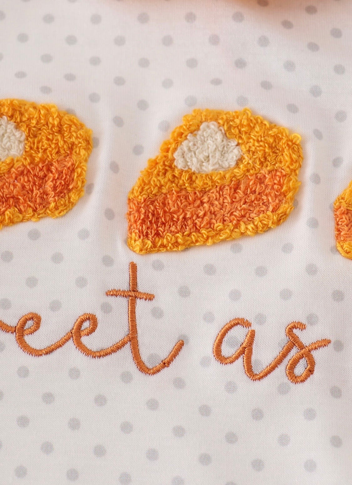 Sweet As Pie French Knot Baby Bubble 🥧🧡🍂